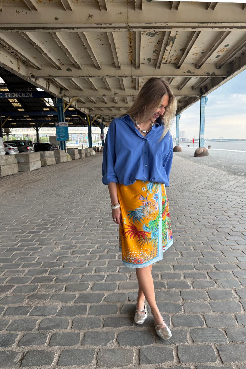 Appolonia jupe soie - Upcyclée