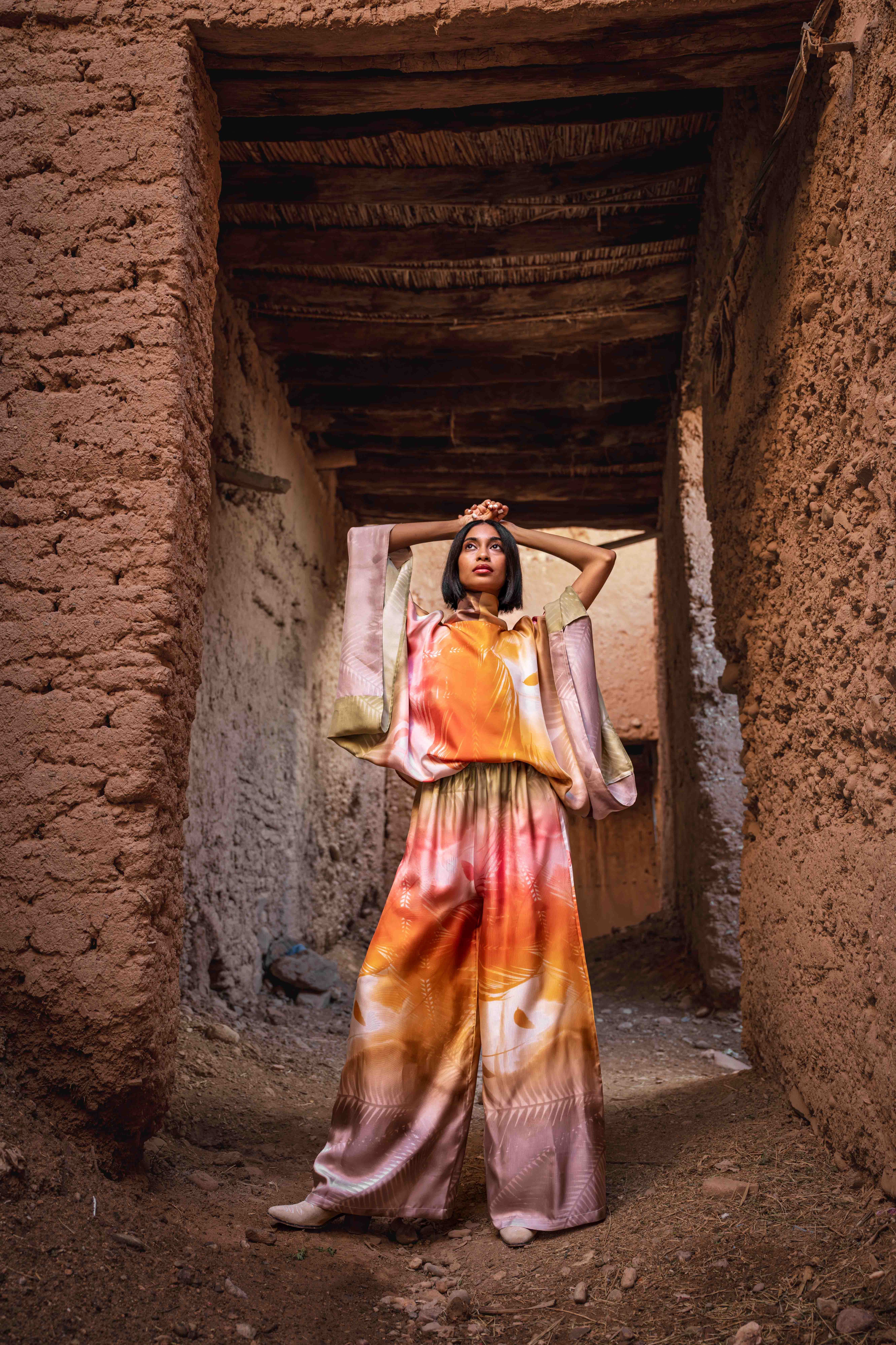 HARRISON zijden broek