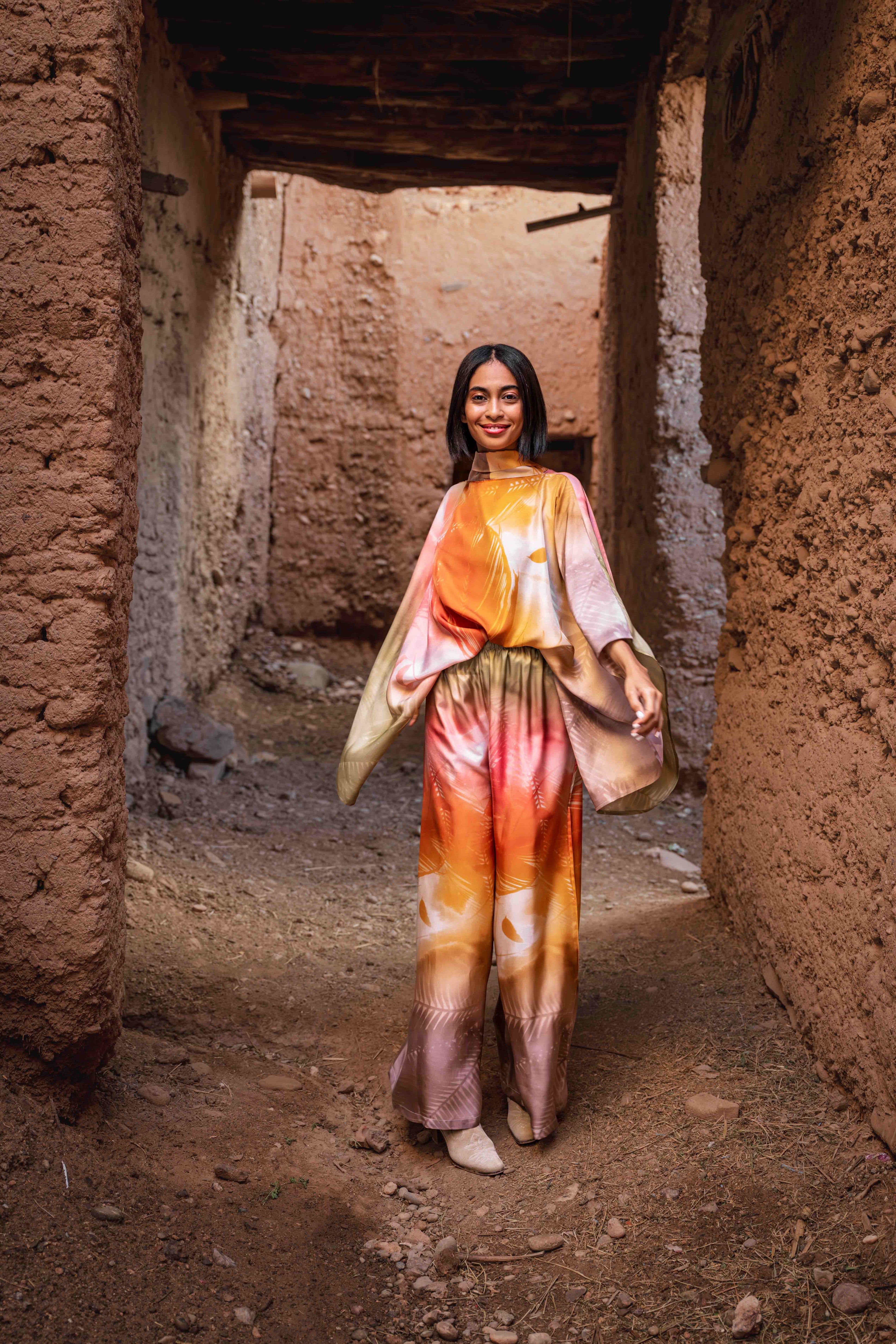 HARRISON zijden broek