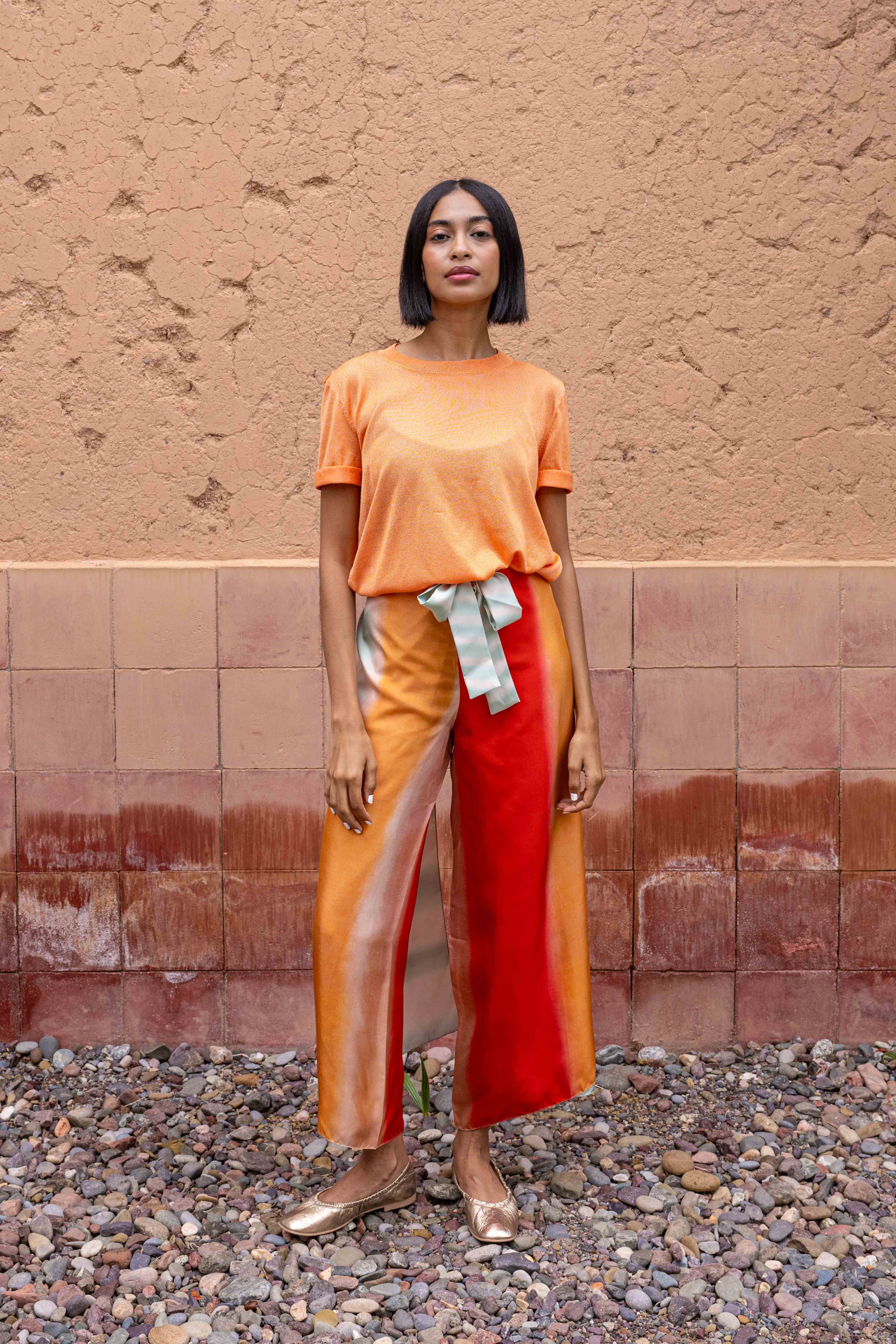 DELPHUS pantalon soie