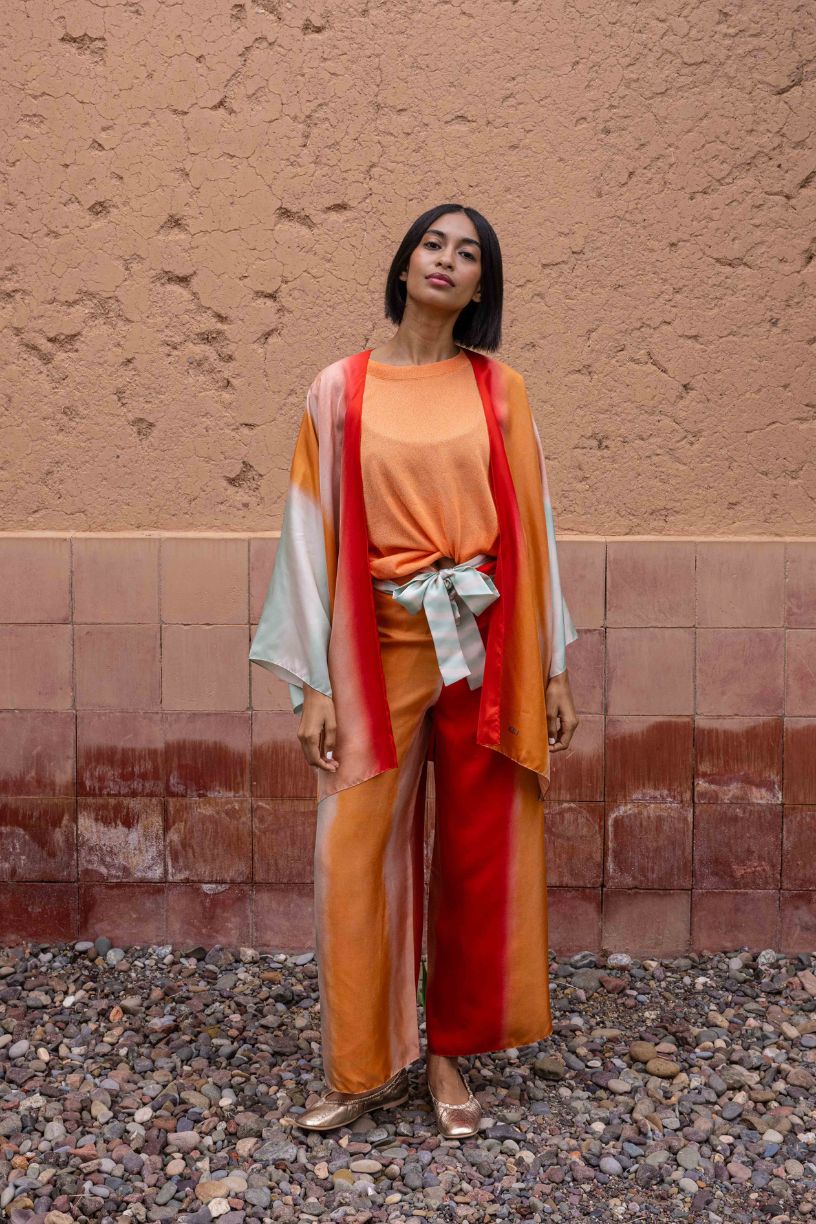 DELPHINE kimono soie