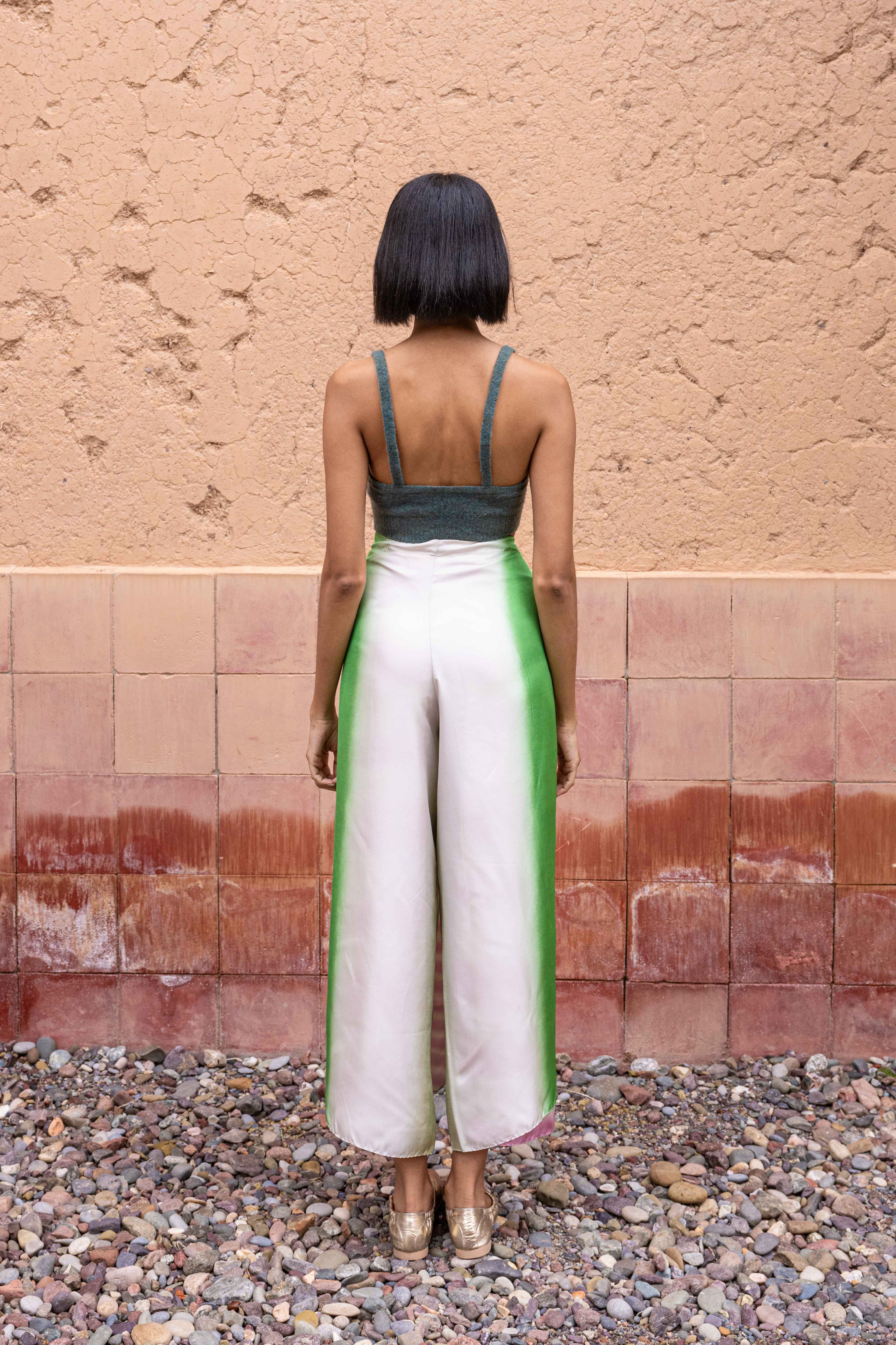 DELPHUS pantalon soie