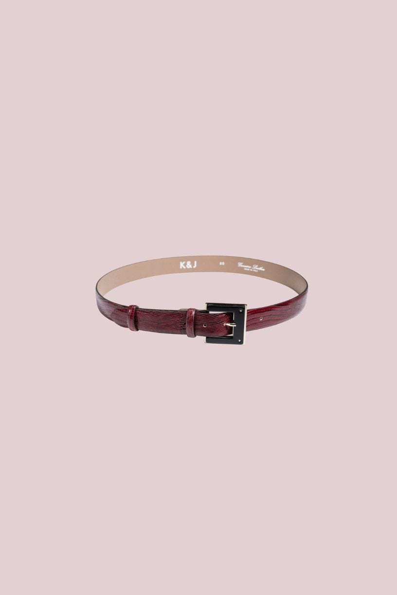 TIGER leather belt