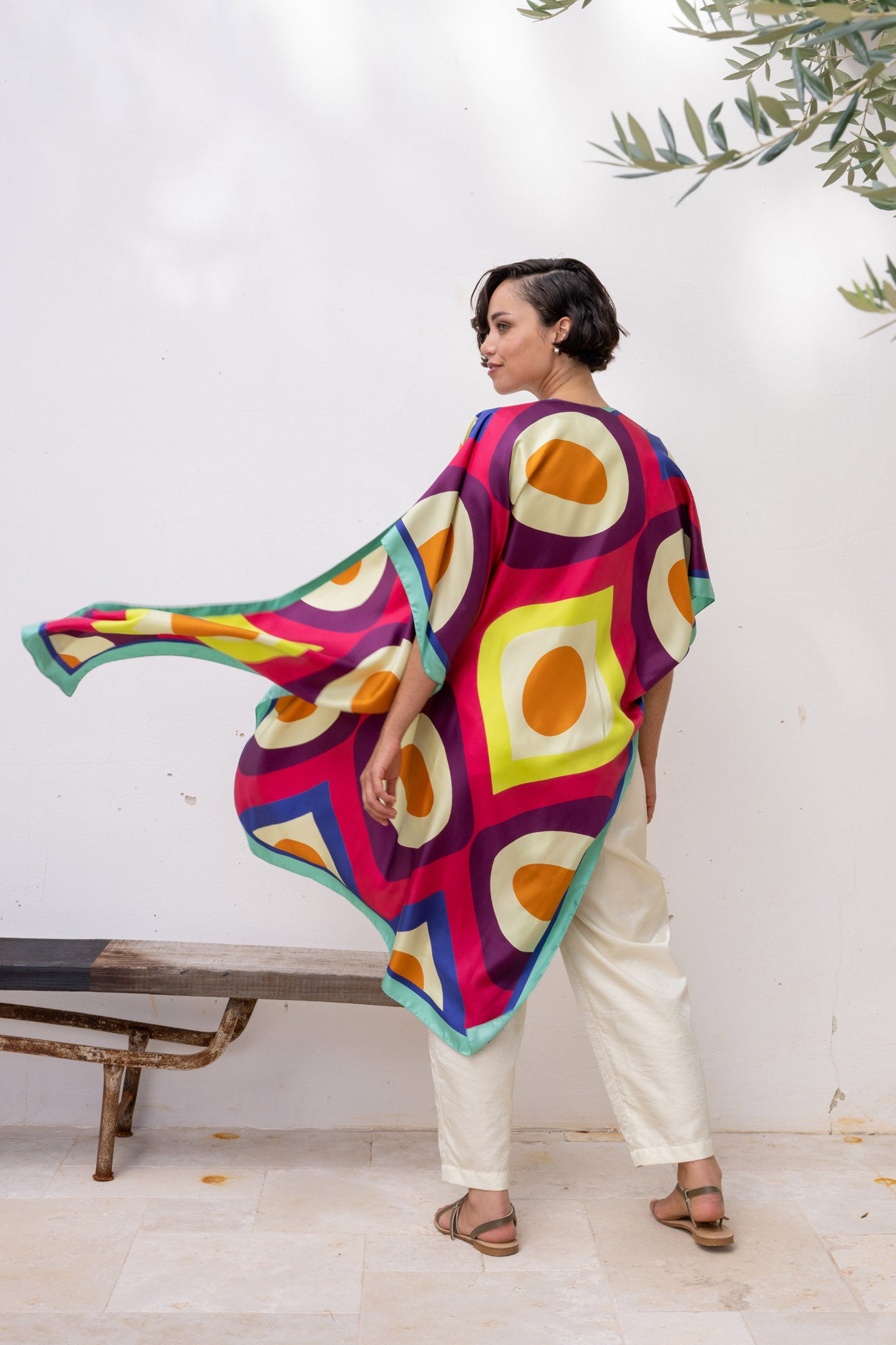 REDELL silk kimono