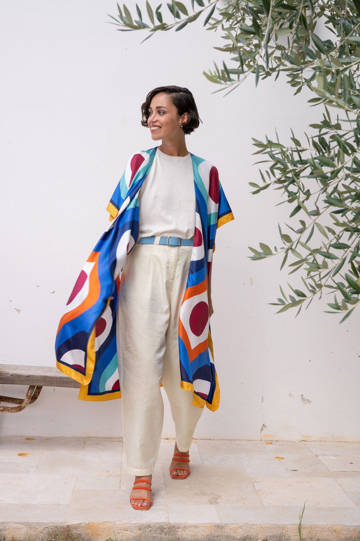 REDELL silk kimono