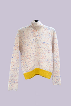 OLIVERA pull zippé — Ivory