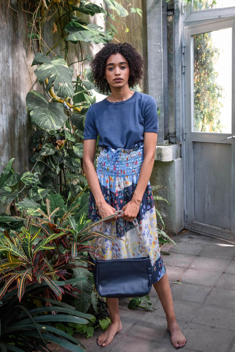 ORNELLA silk skirt