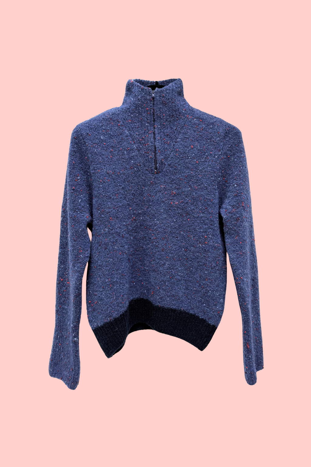 OLIVERA zip-up sweater — Dark blue