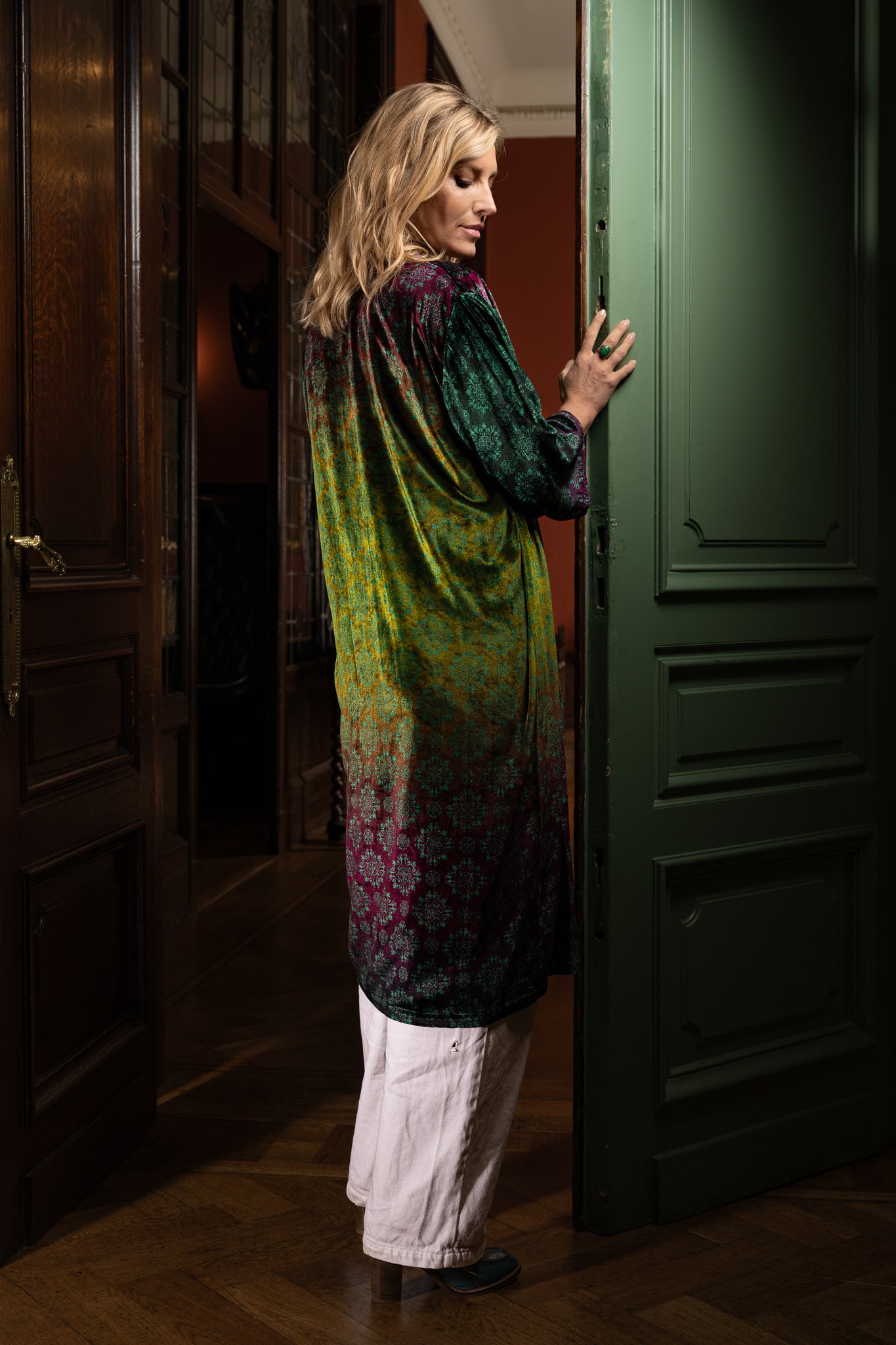 MELROSE velvet kimono
