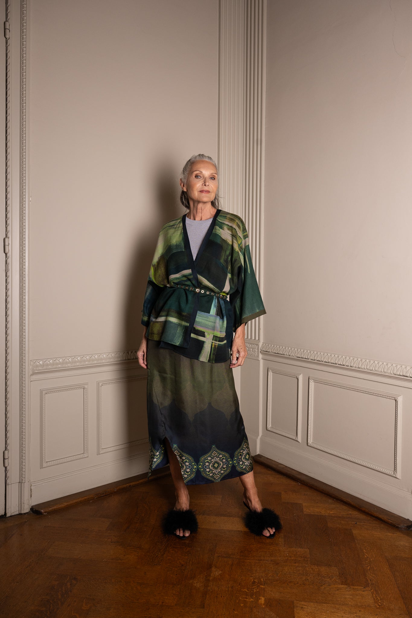 LENNY wool kimono