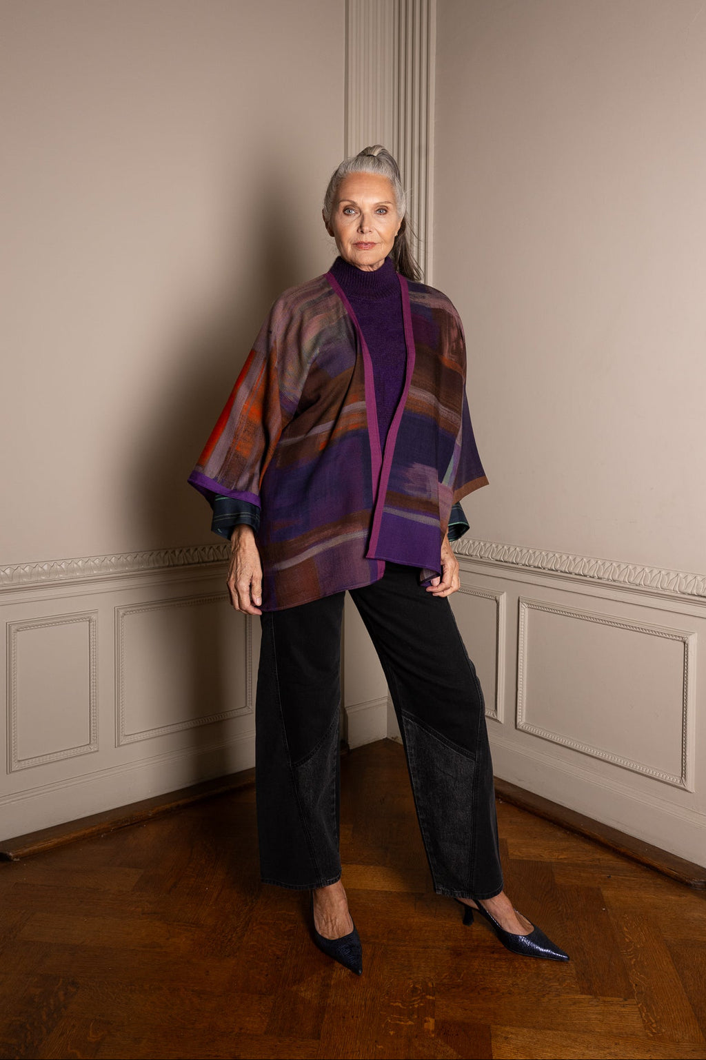 LENNY wool kimono