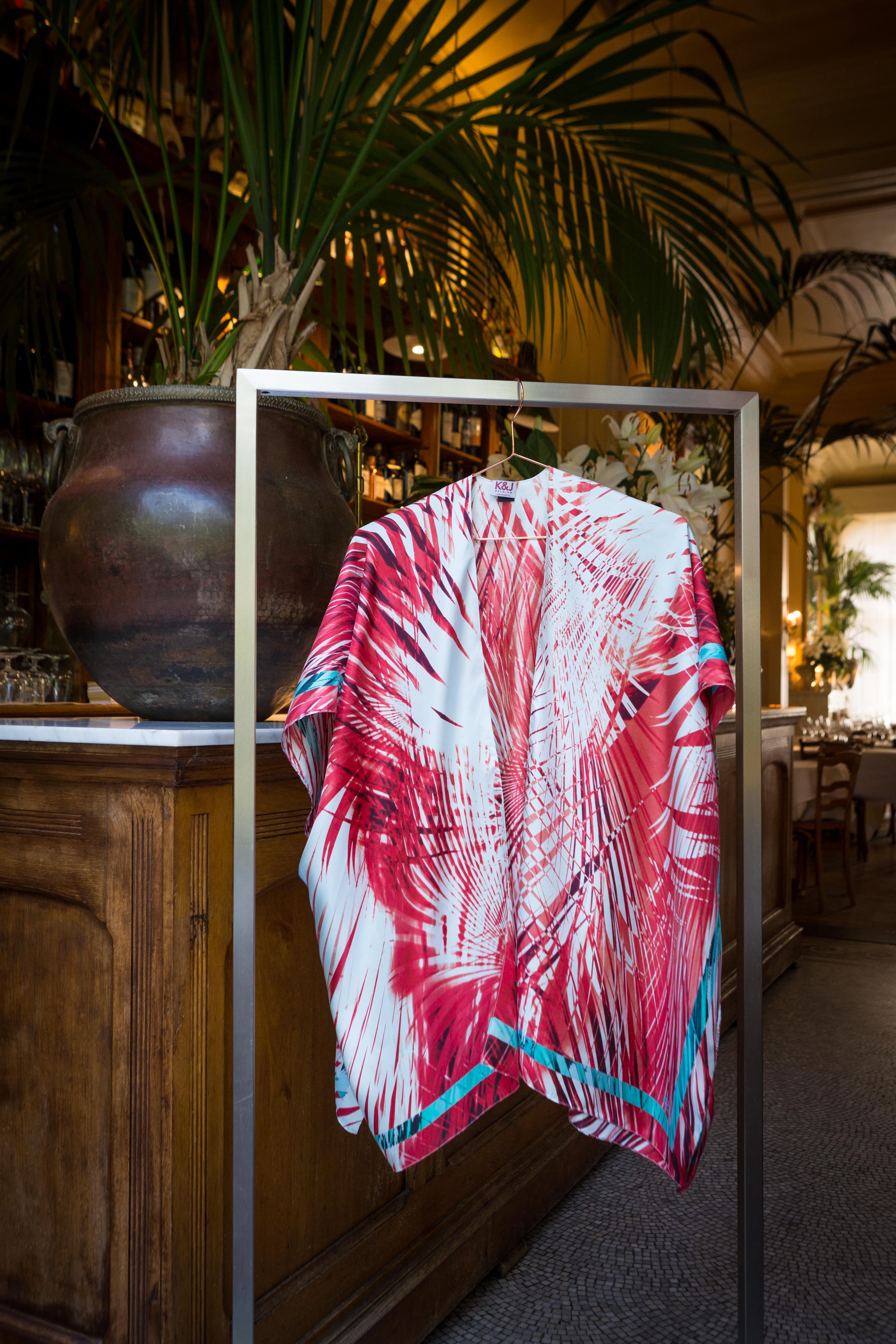 AMBER silk kimono