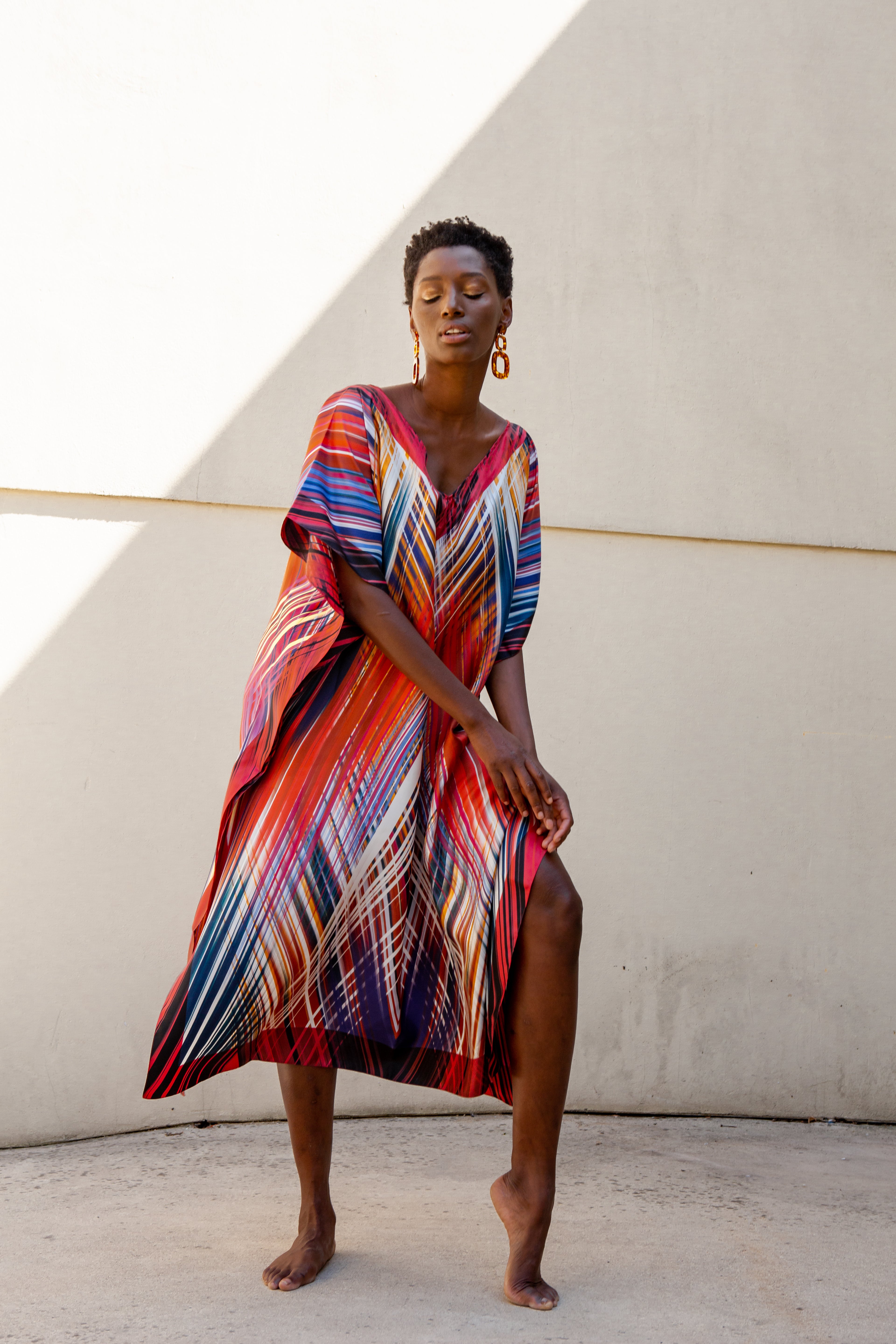 ODYSSEA silk kaftan