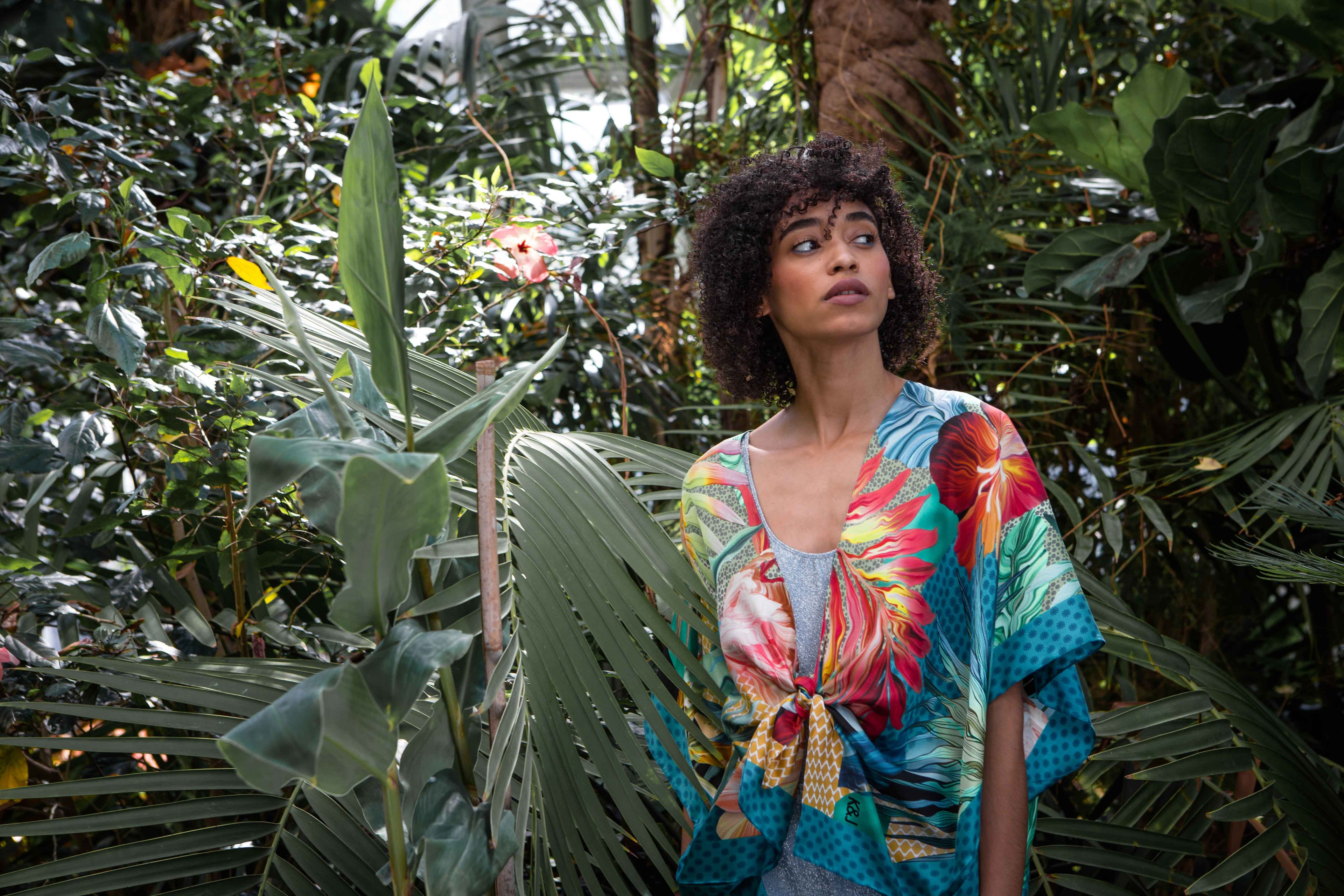 OLIVIA silk kimono