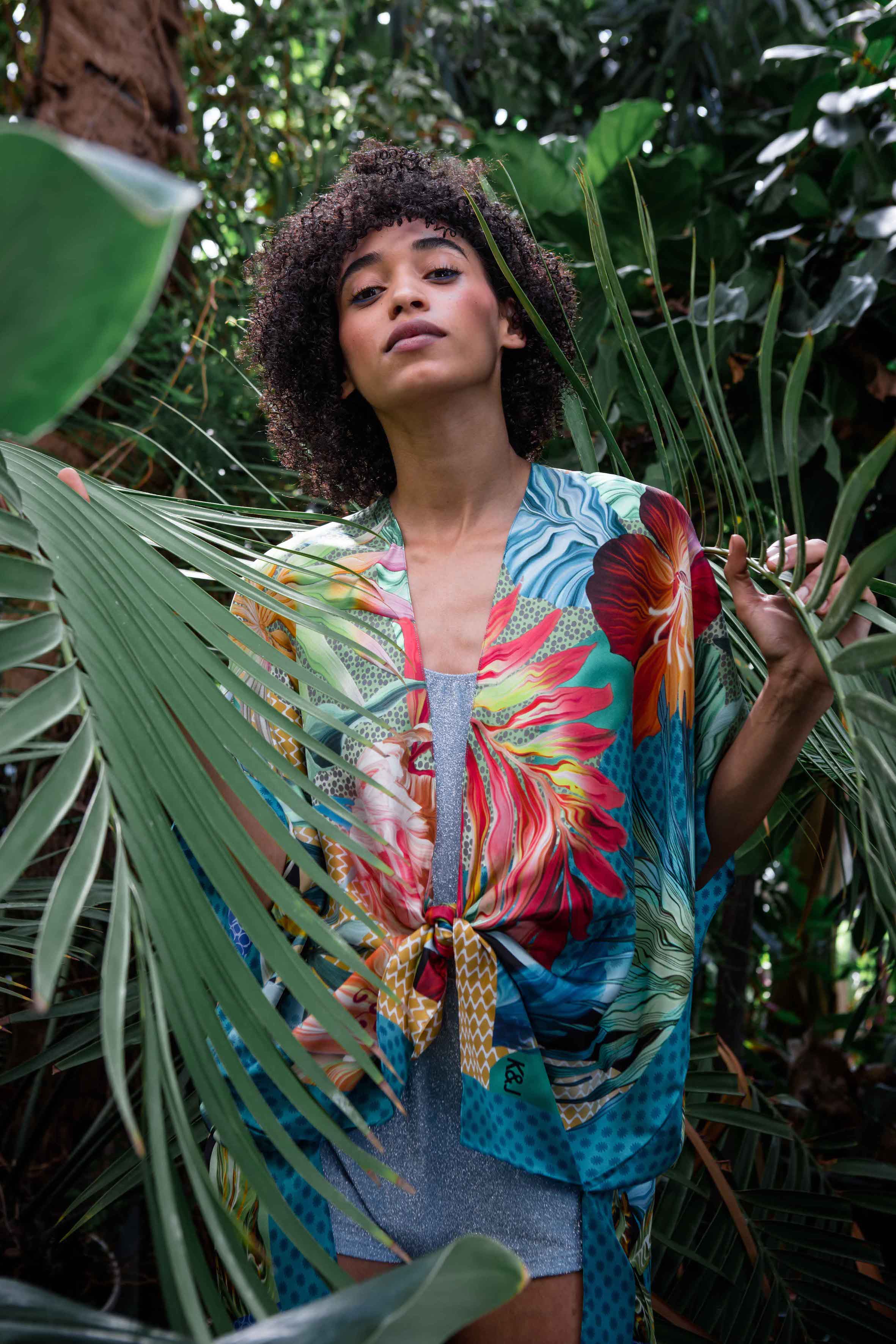 OLIVIA silk kimono
