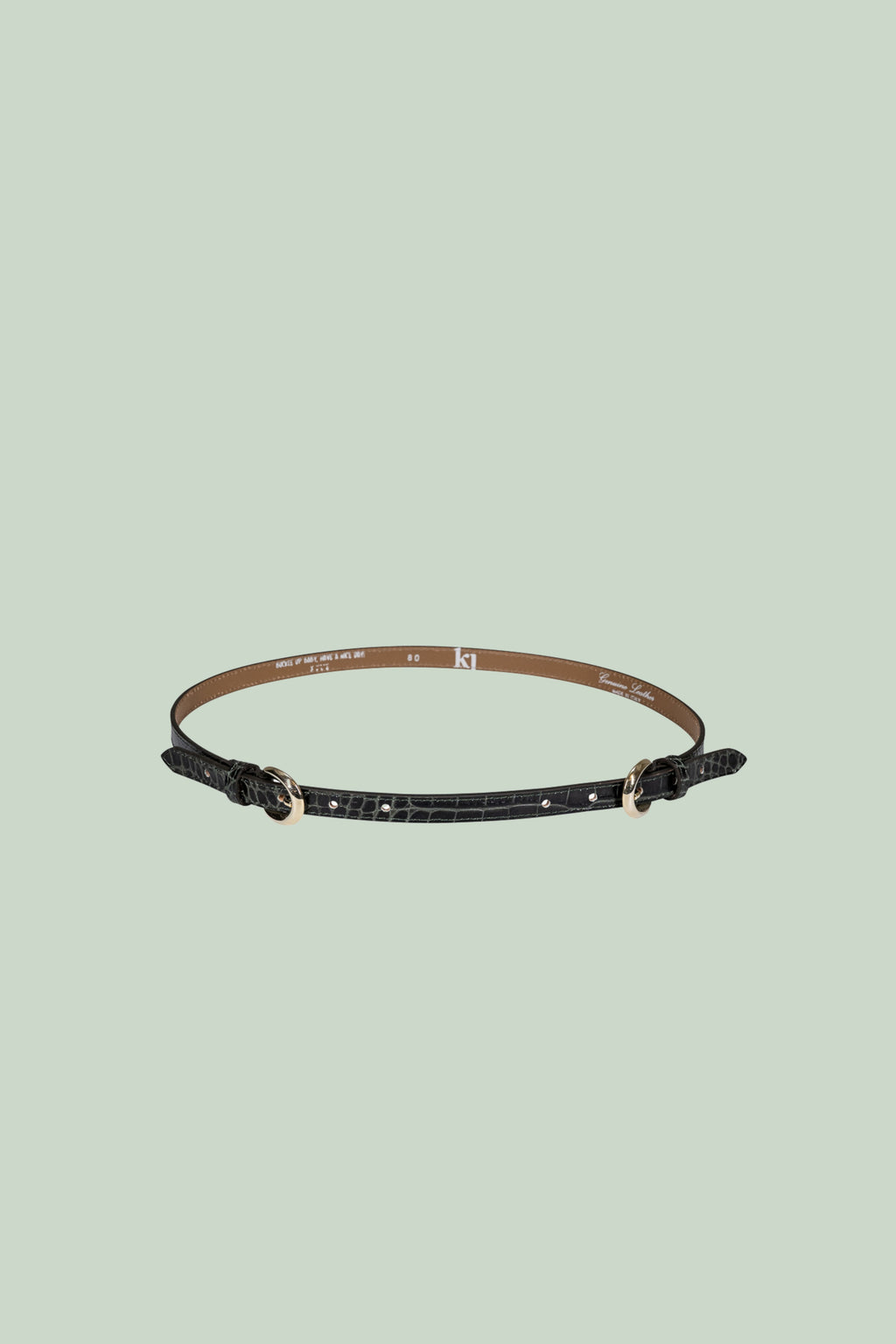 WEI croco leather belt
