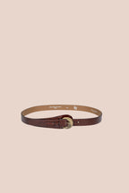 WENKE croco leather belt