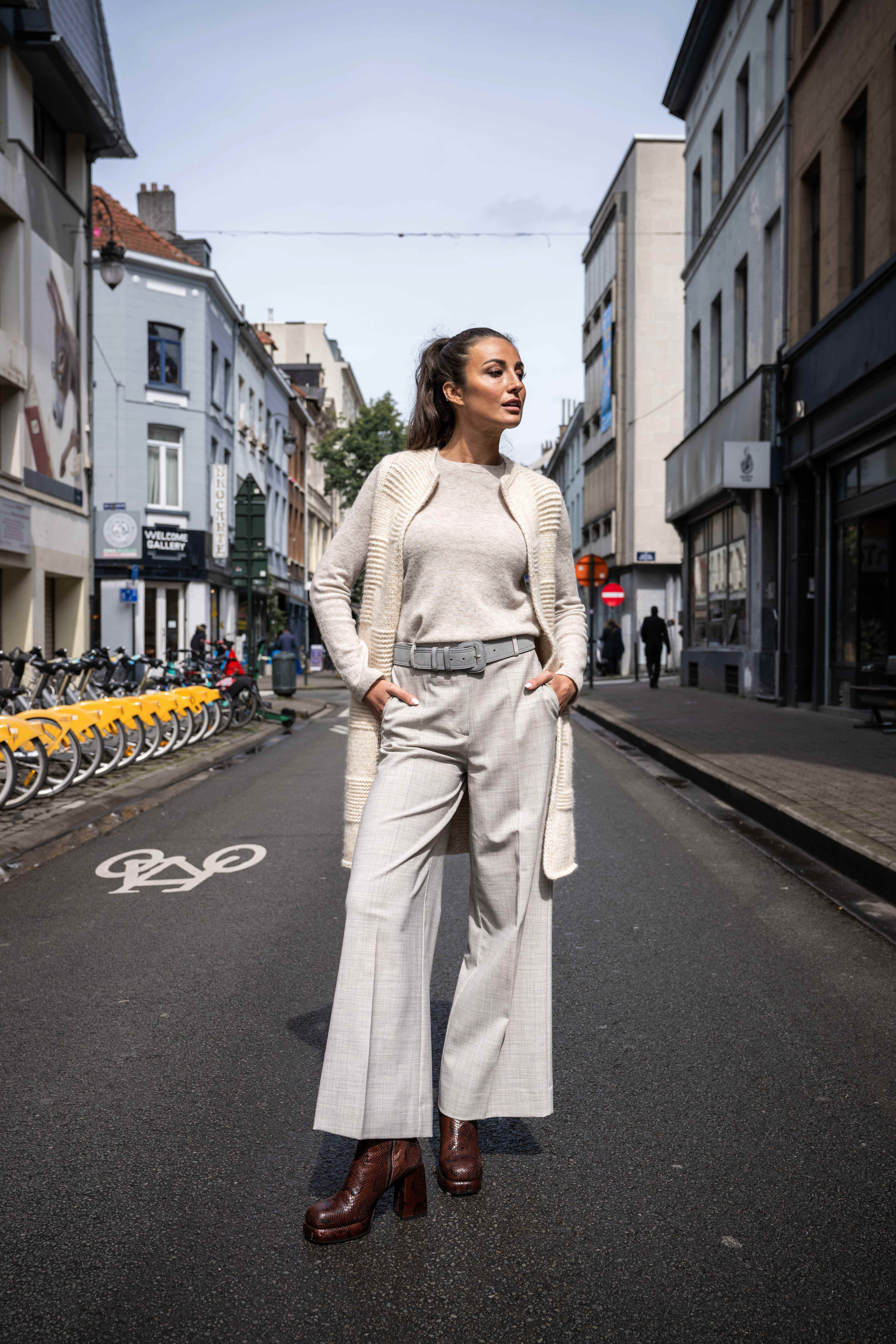 SYLVIE suede belt