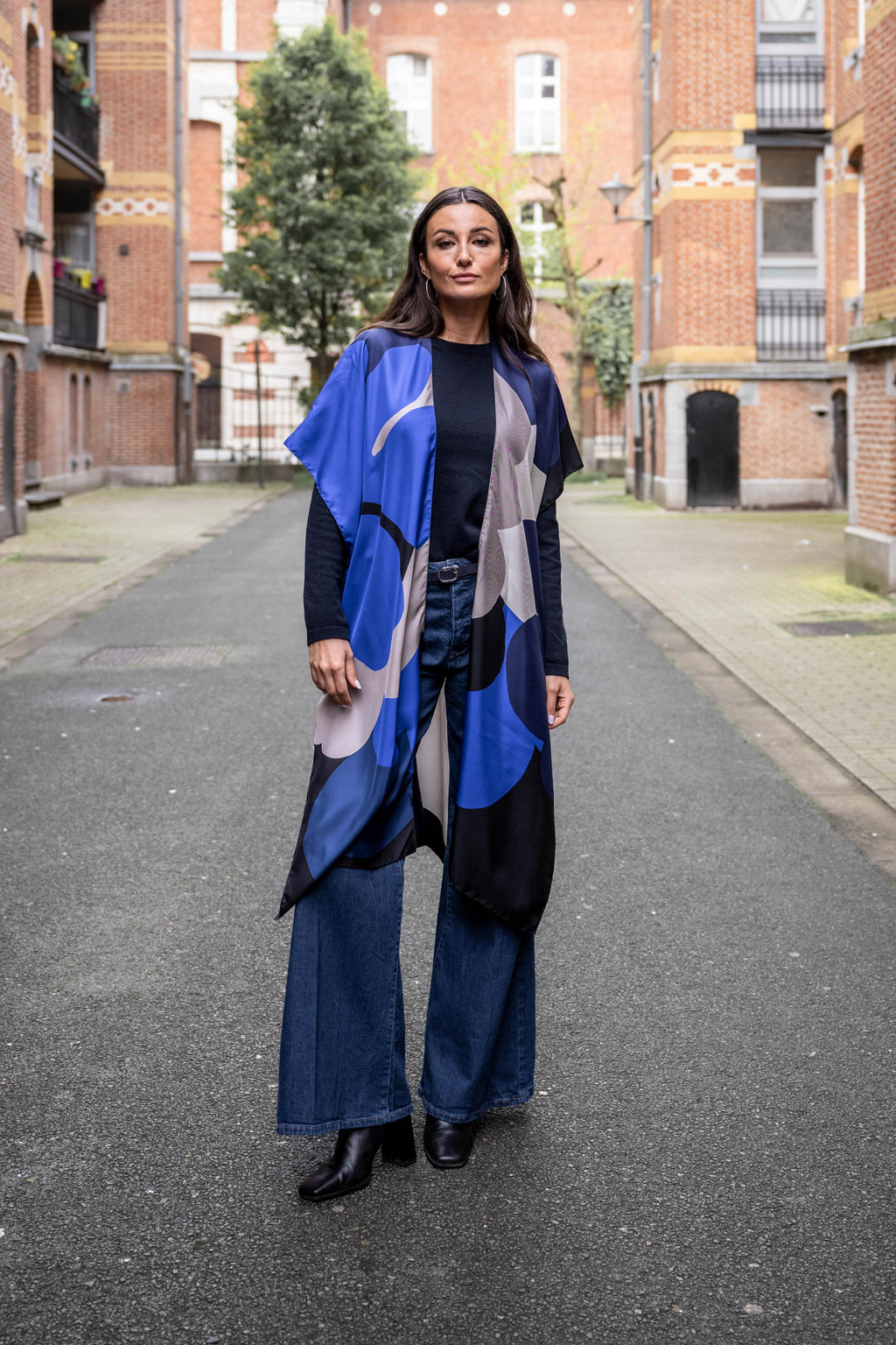VELDA silk kimono