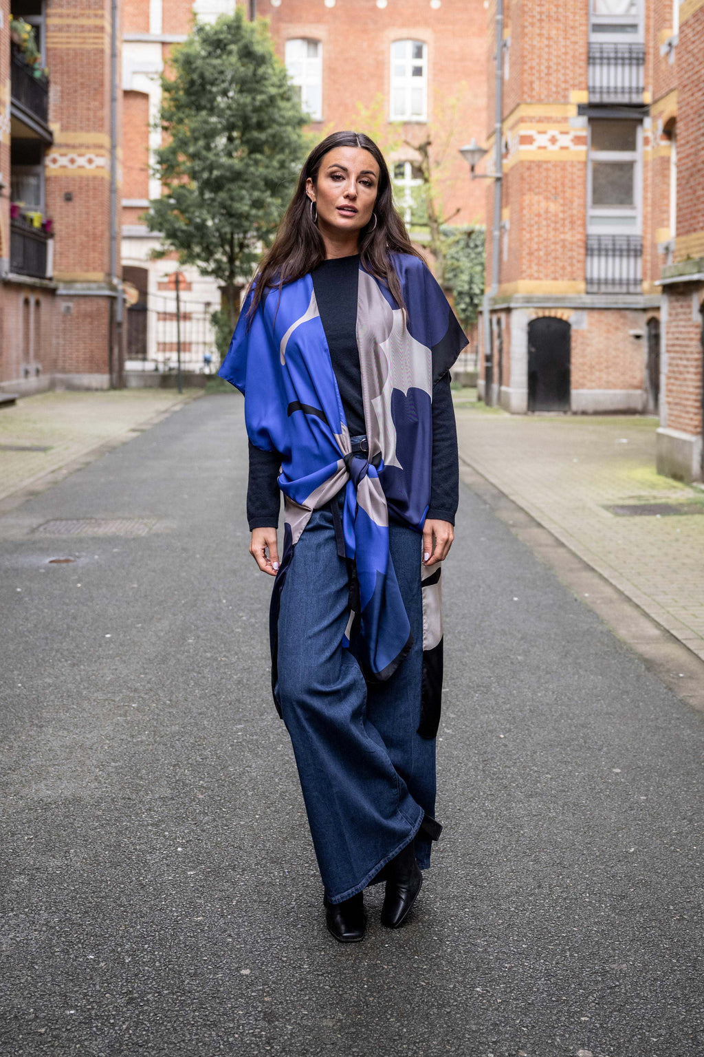 VELDA silk kimono