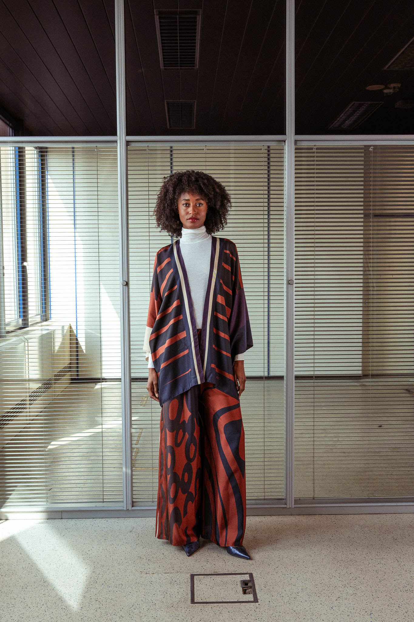 ERICA silk kimono
