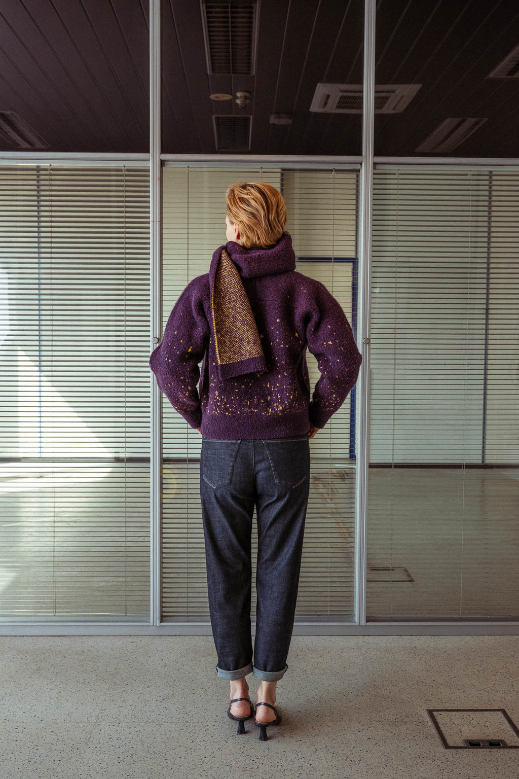 ODE knitted scarf