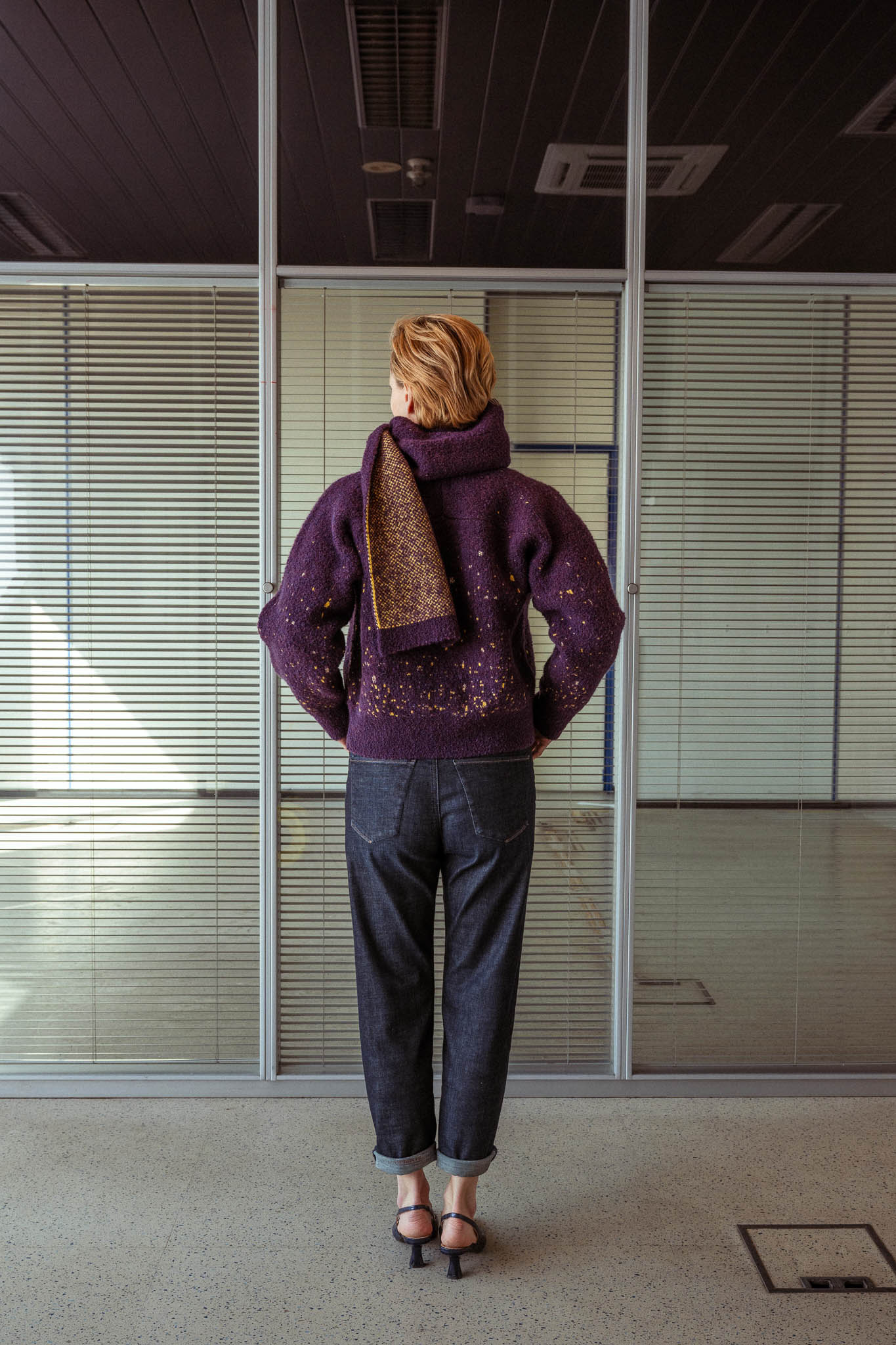 ODE knitted scarf
