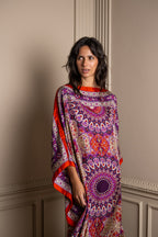 MELISSA silk kaftan dress