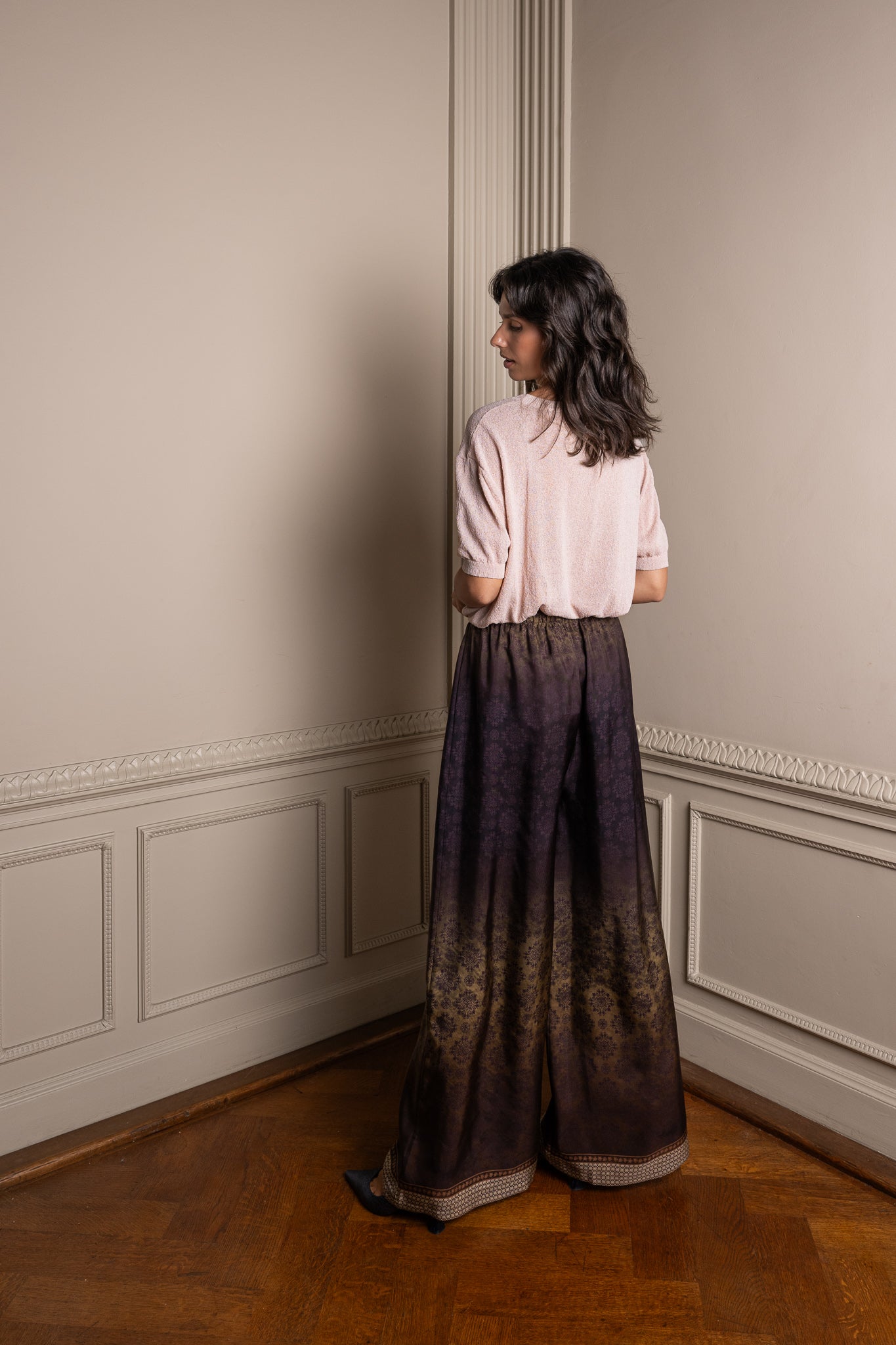 MELVIN silk trousers