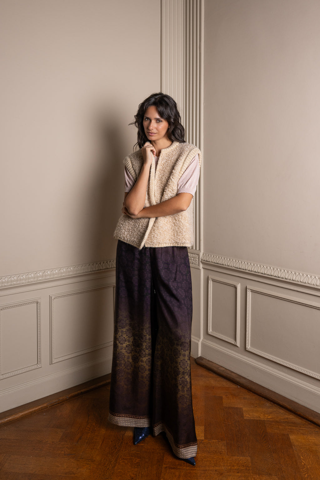 MELVIN silk trousers