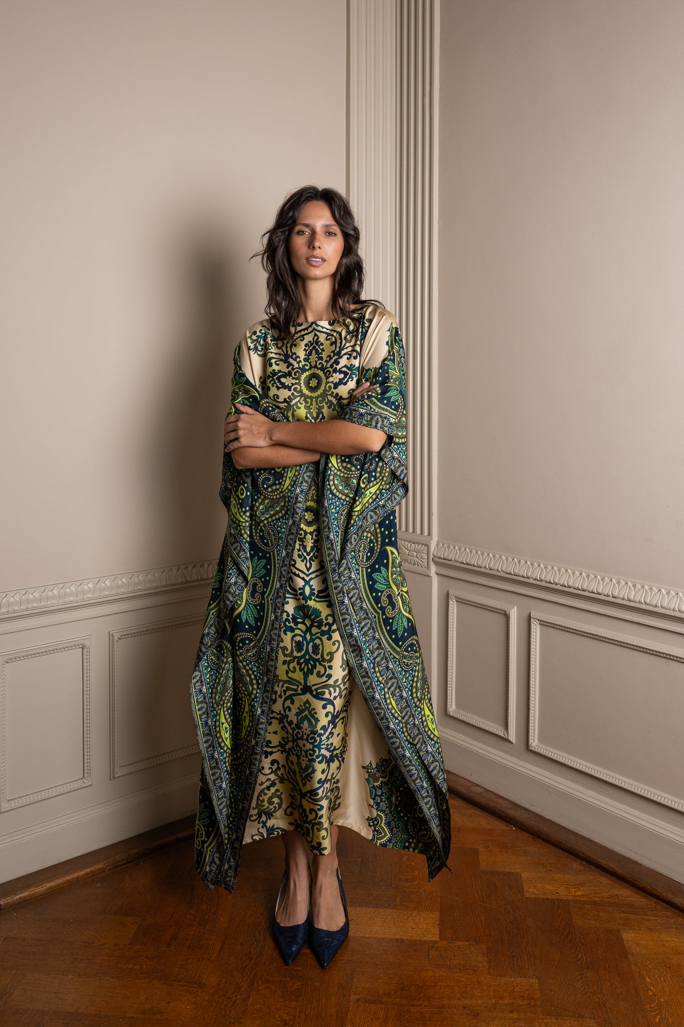 MERCEDES silk dress
