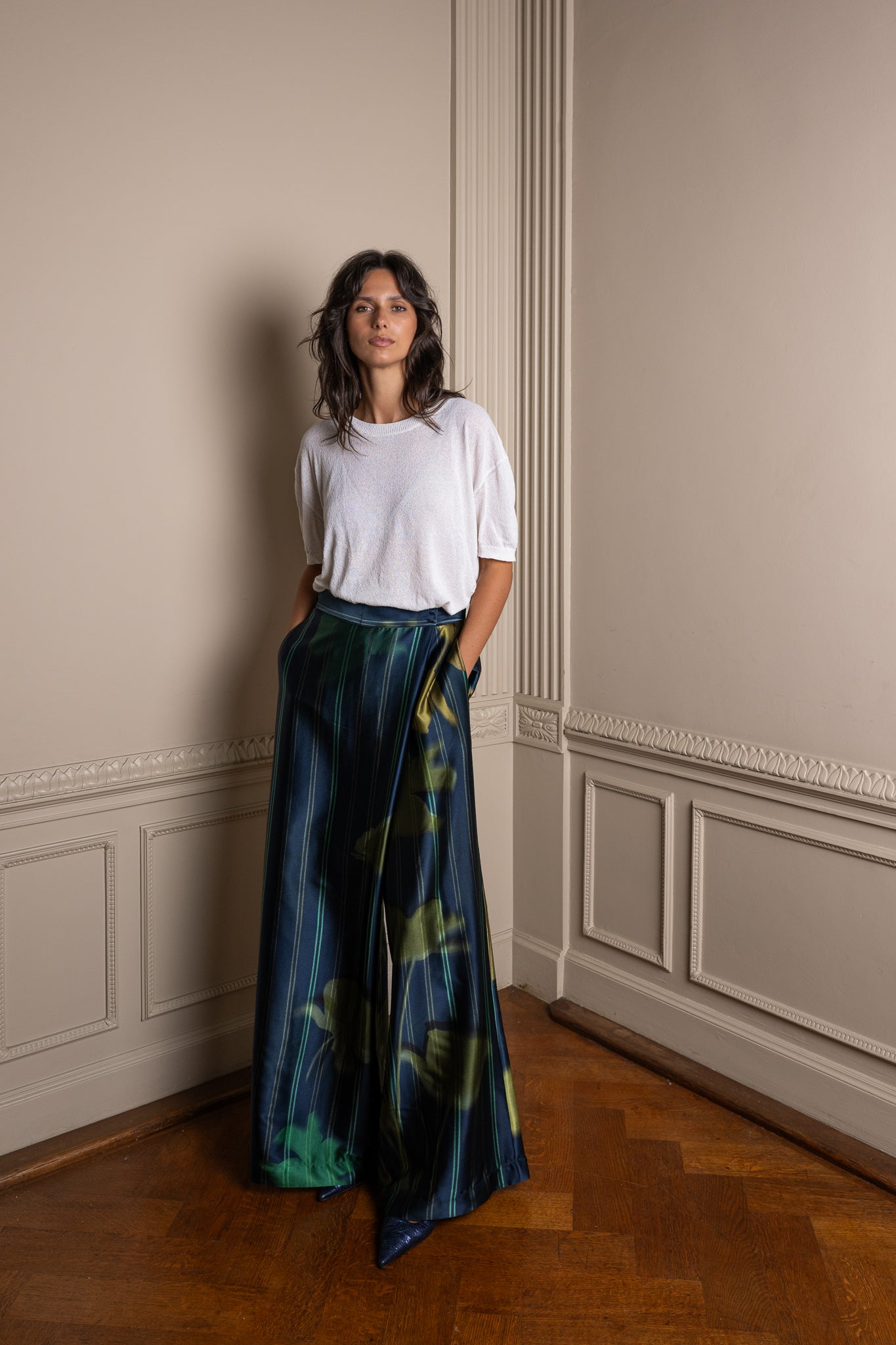 Pantalon en soie MONTREL