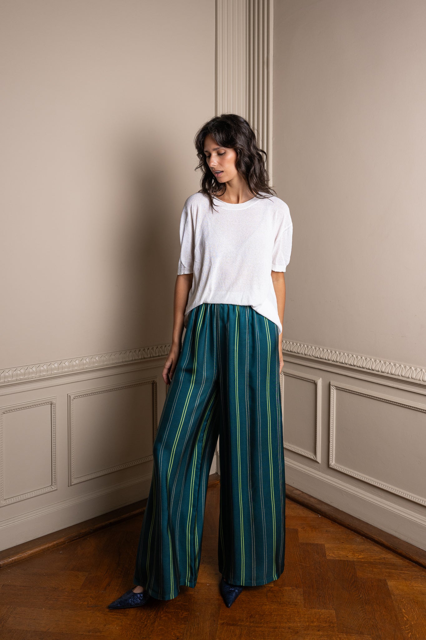 MOON silk trousers