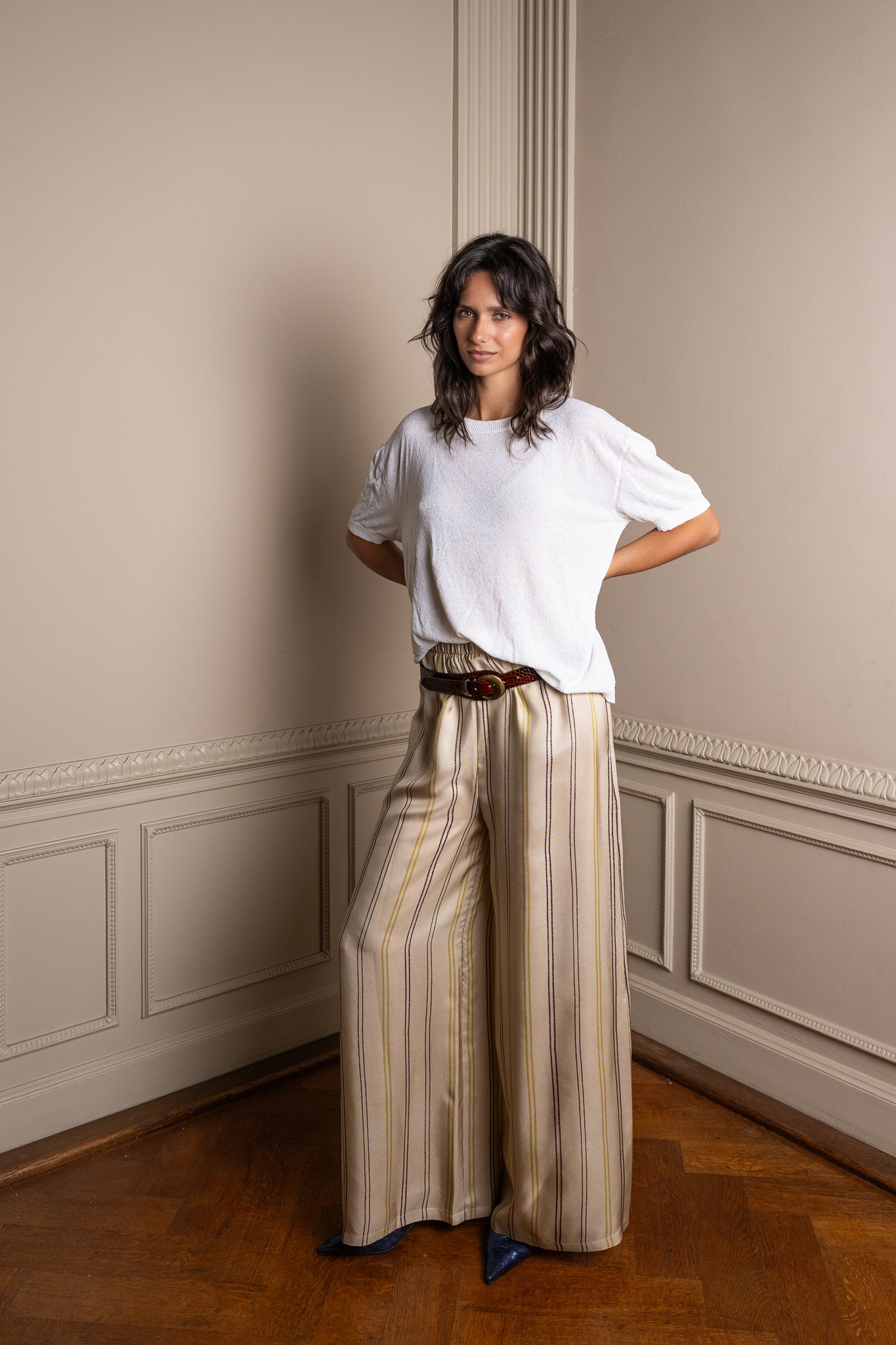 MOON silk trousers