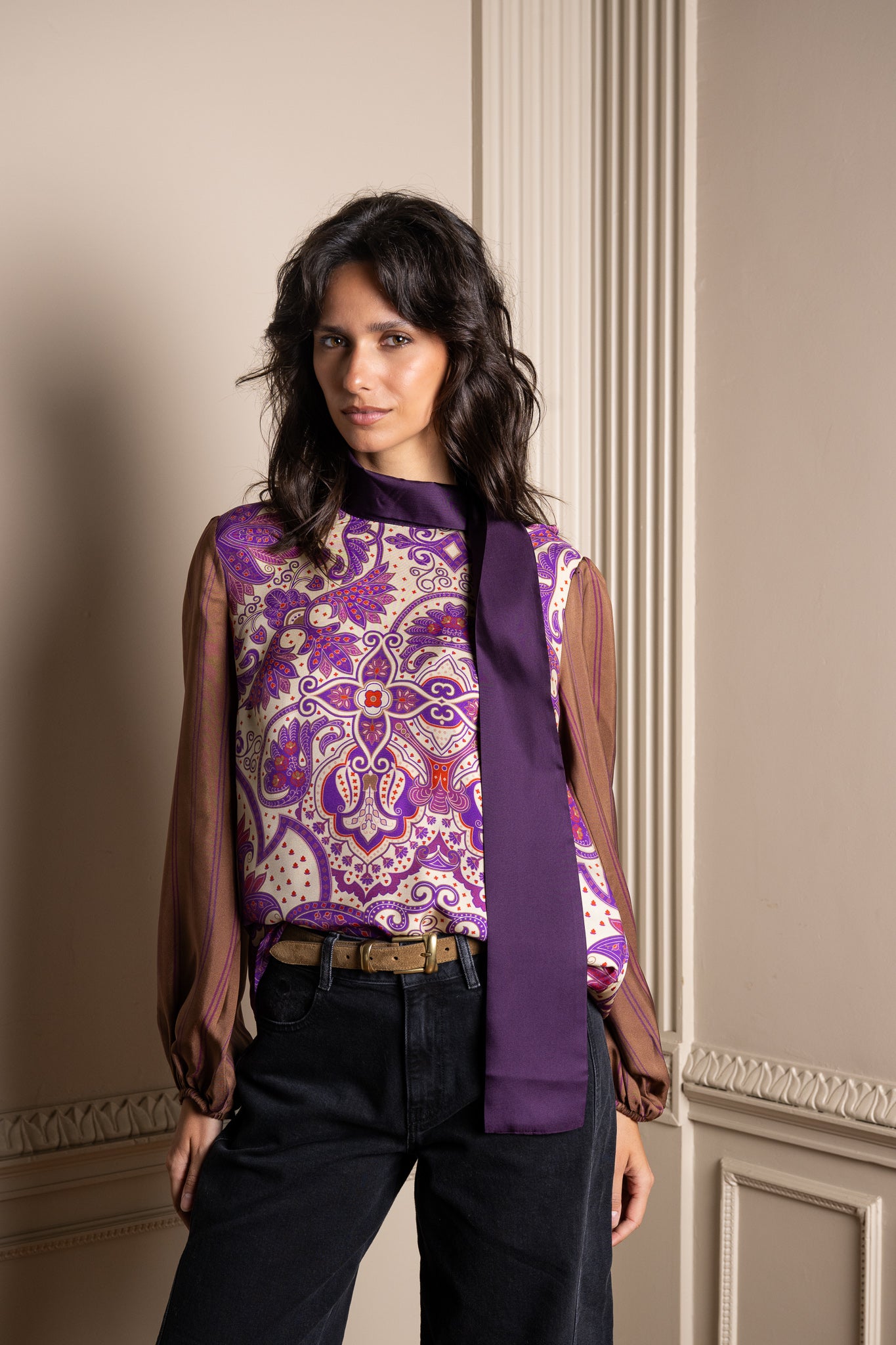 MONA silk blouse