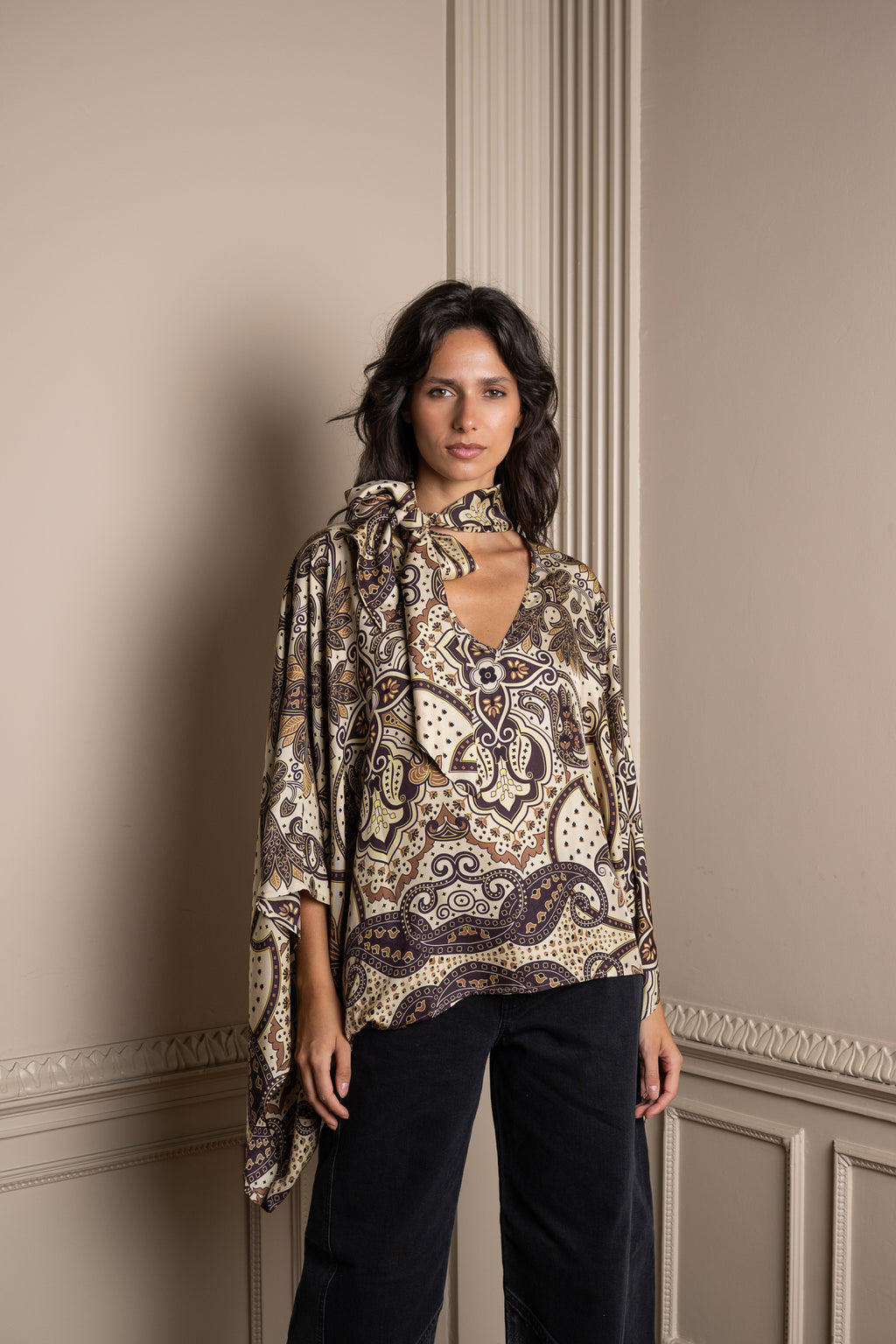 MONICA silk blouse