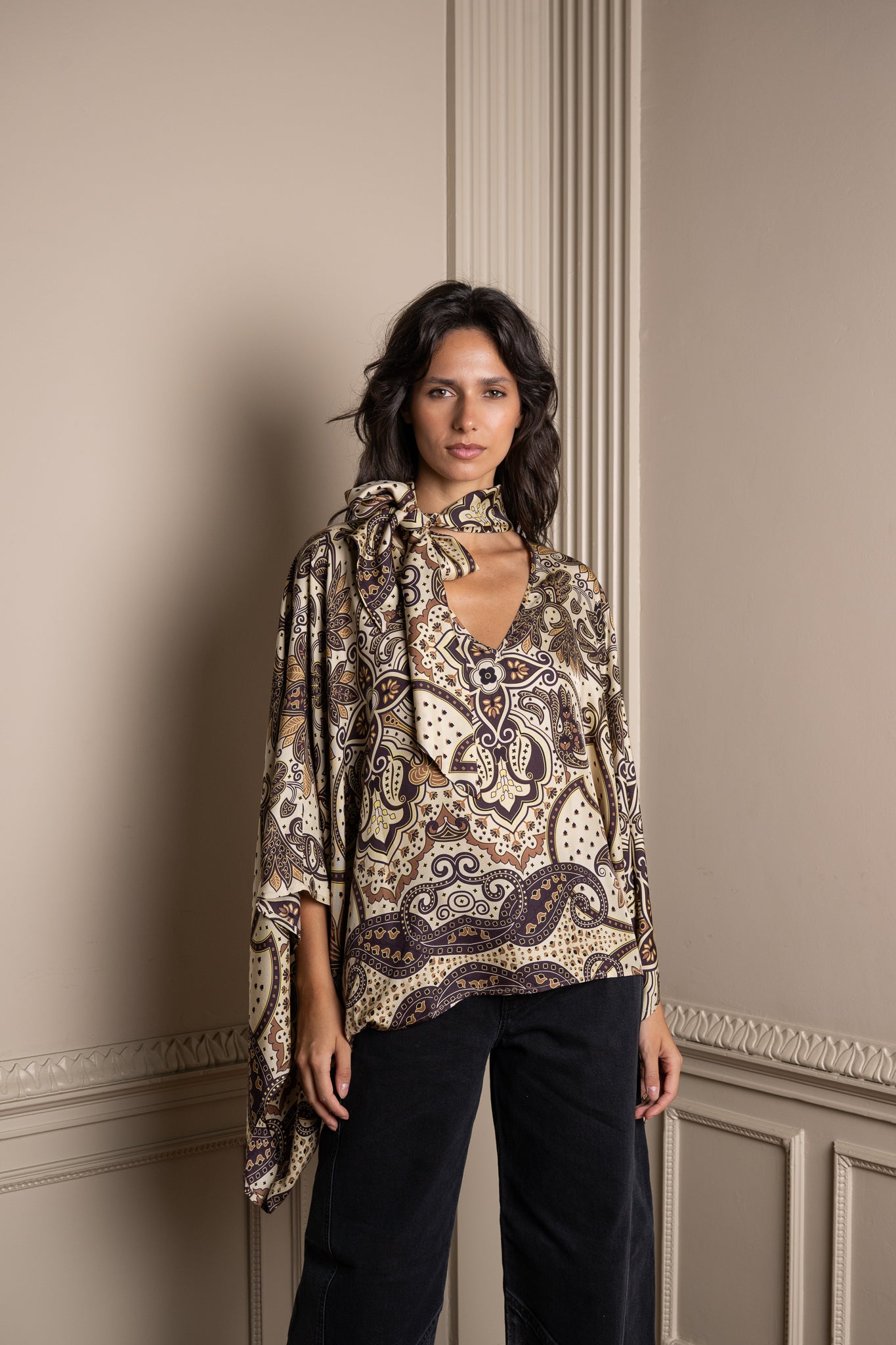 MONICA silk blouse