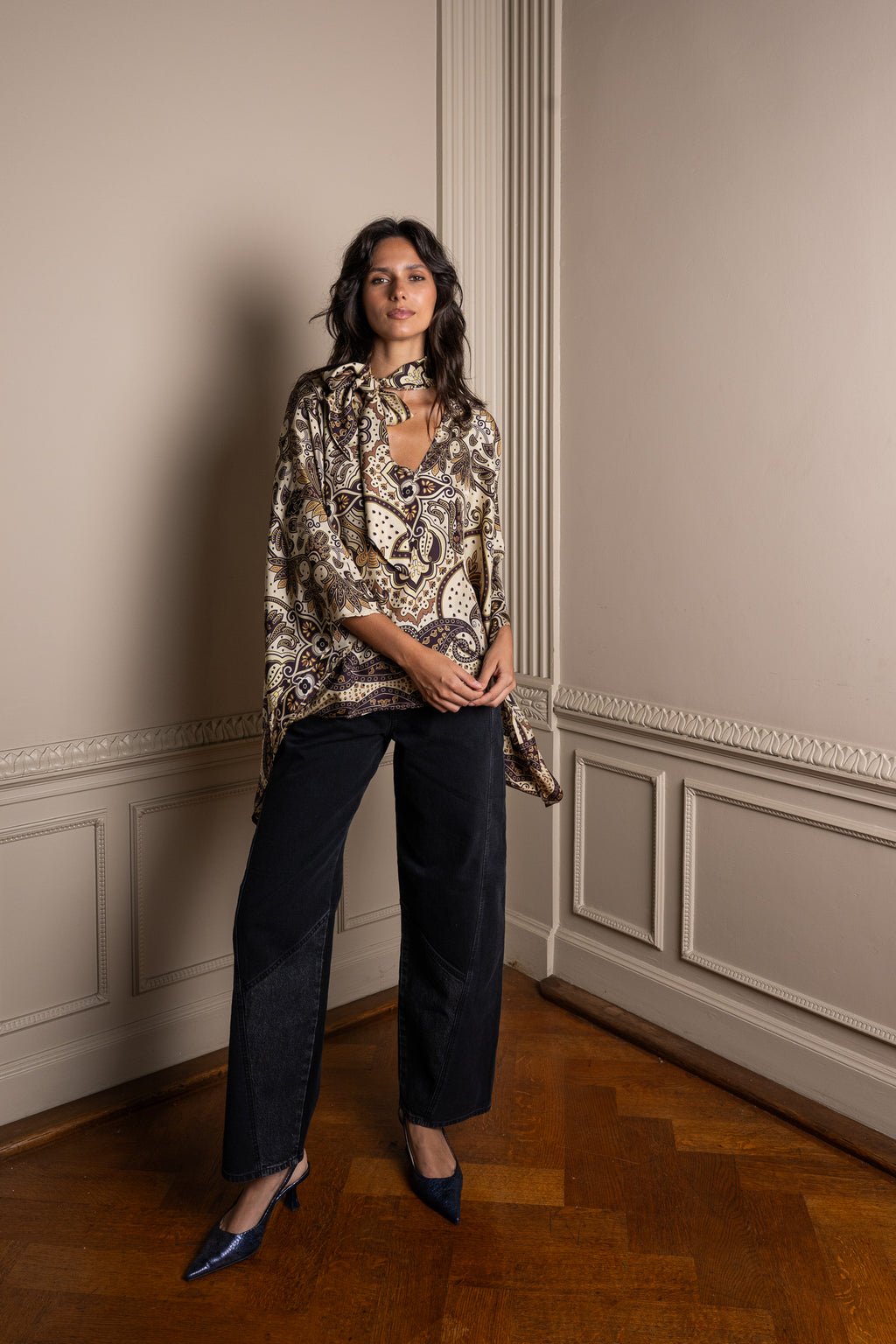 MONICA silk blouse