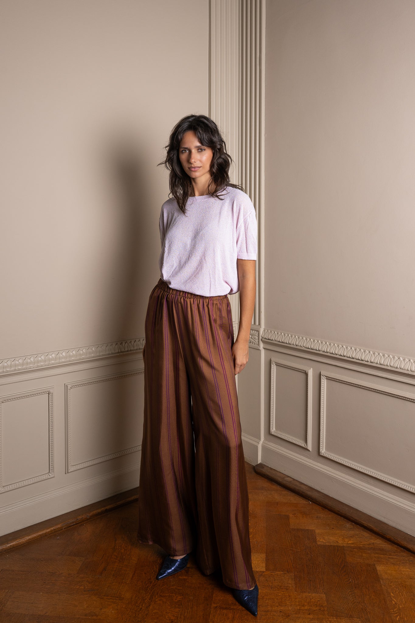 MOON silk trousers