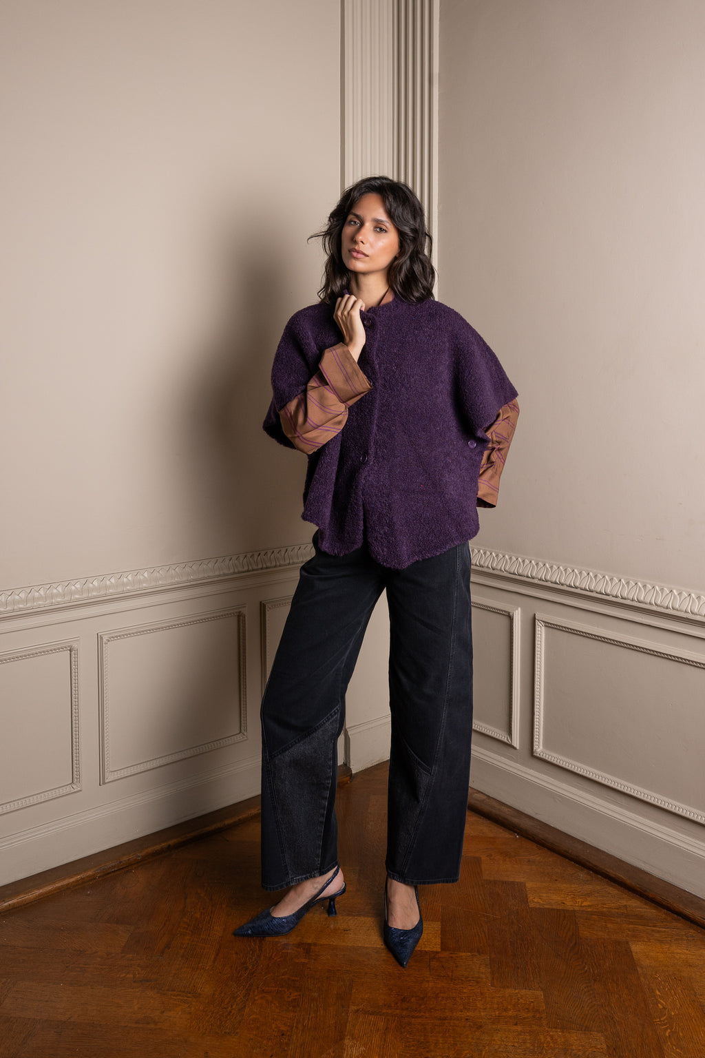 ODELIA gebreide cape