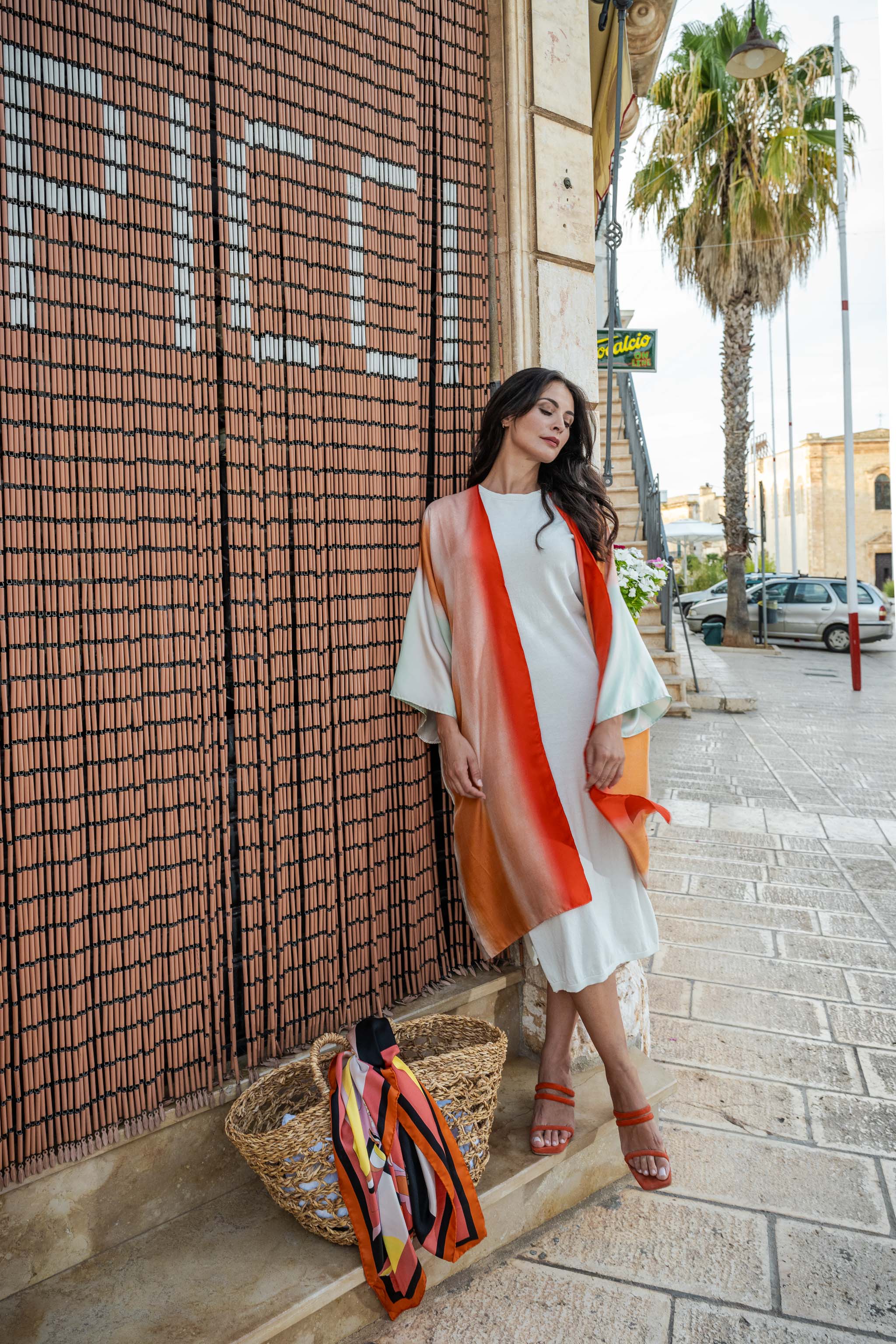 DELPHINE silk kimono