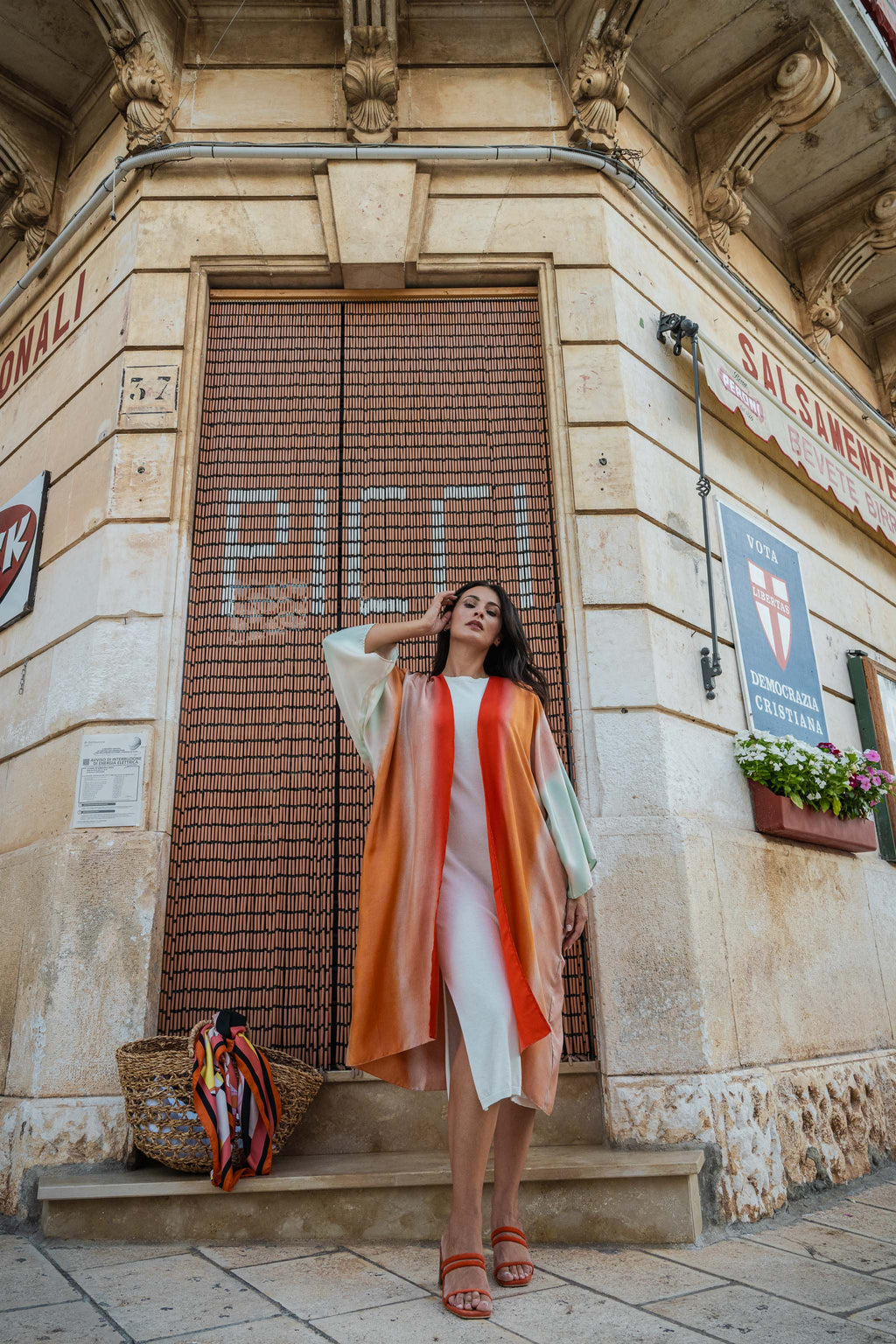 DELPHINE silk kimono