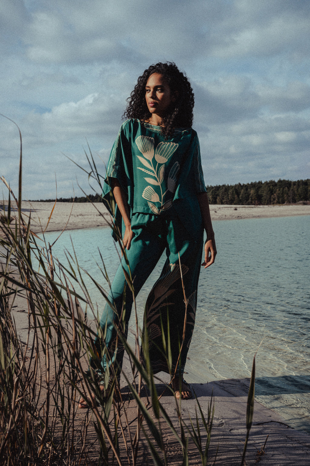 MARIET silk kimono blouse