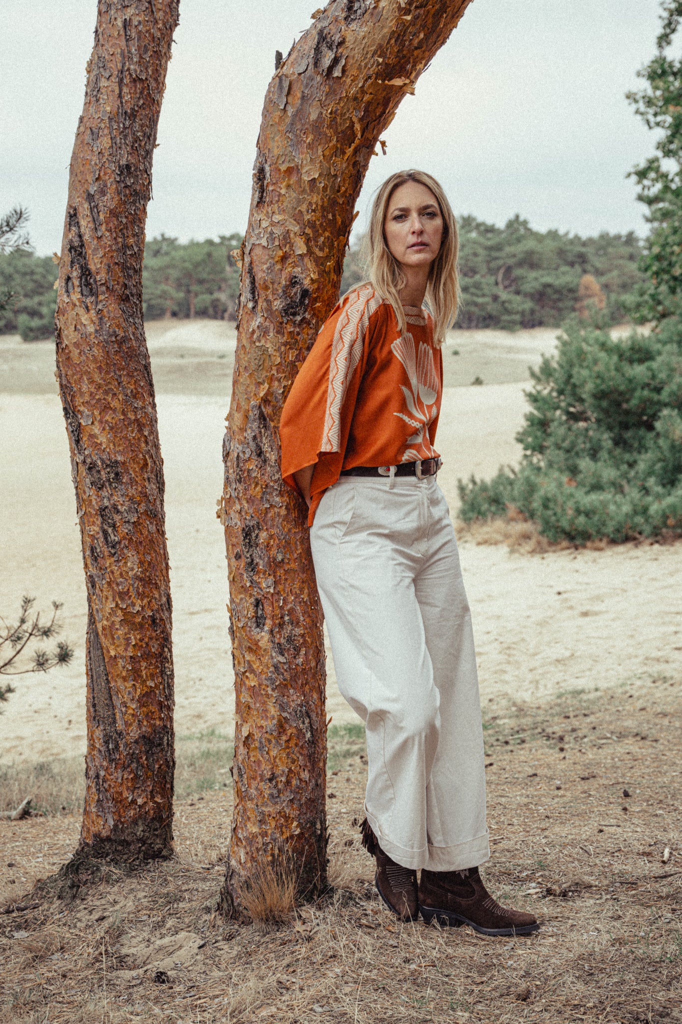 WESTON ceinture en cuir clouté