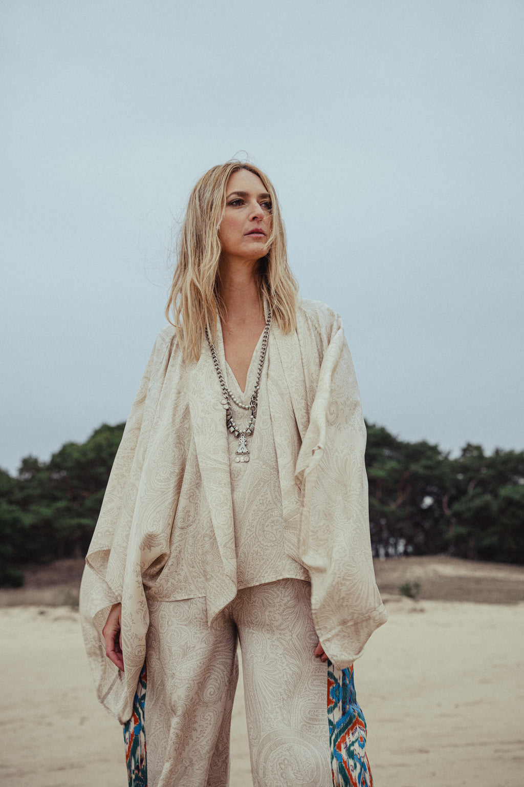 MIA silk kimono blouse