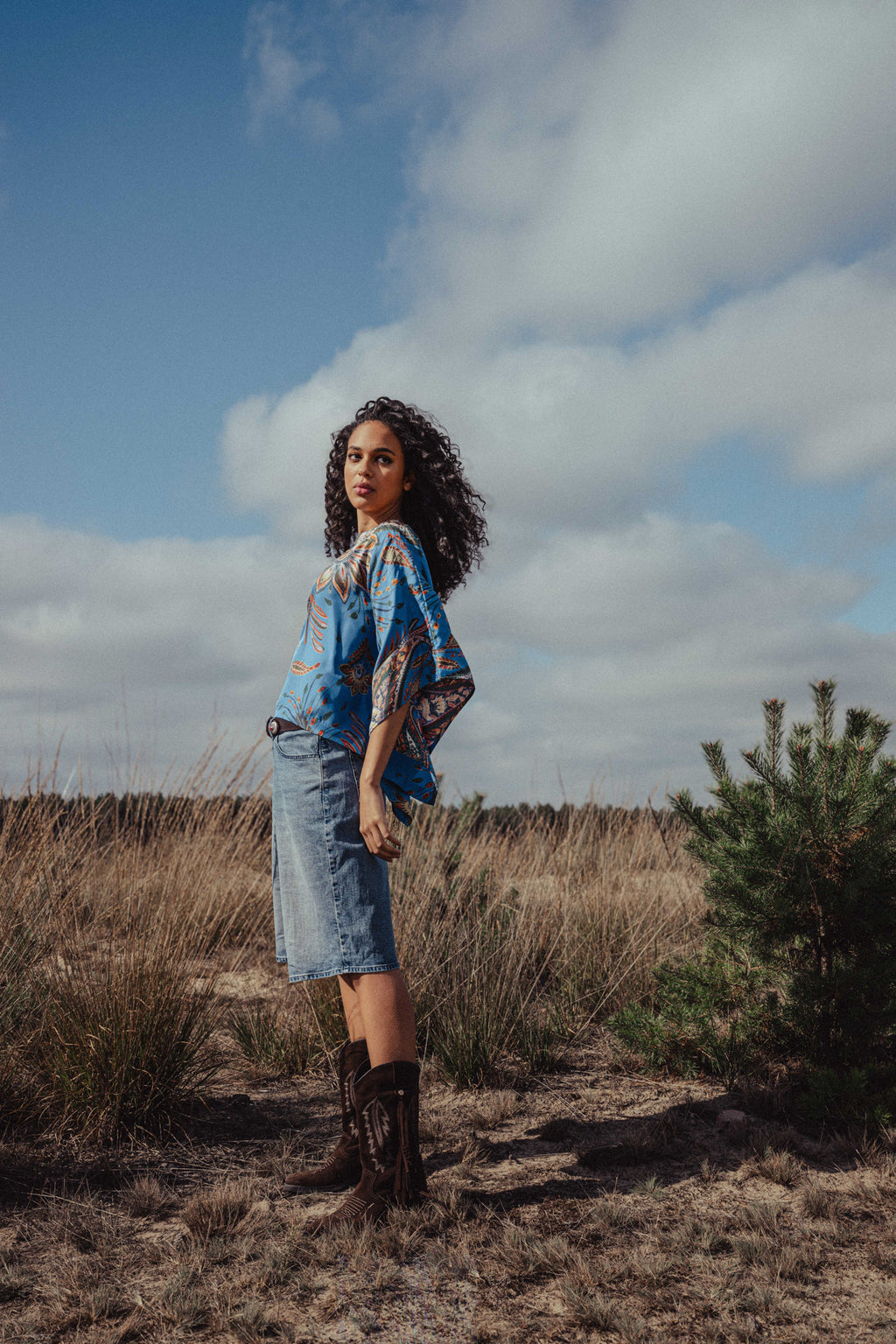 MILA blouse kimono en soie