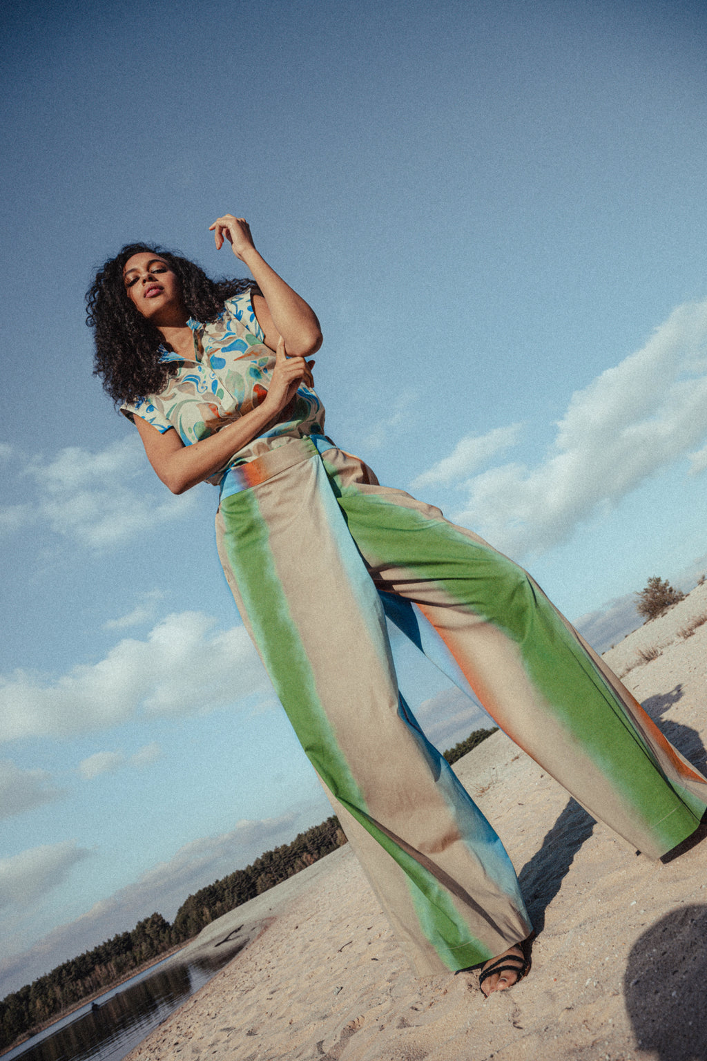 MORGAN cotton skirt pants