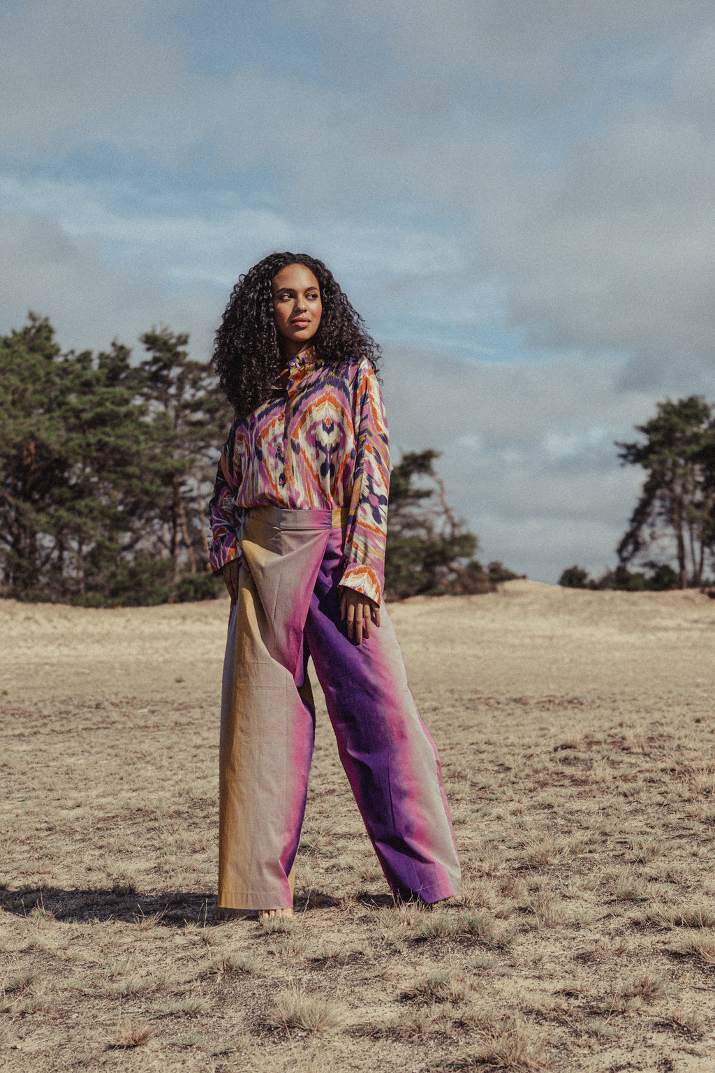 MORGAN cotton skirt pants