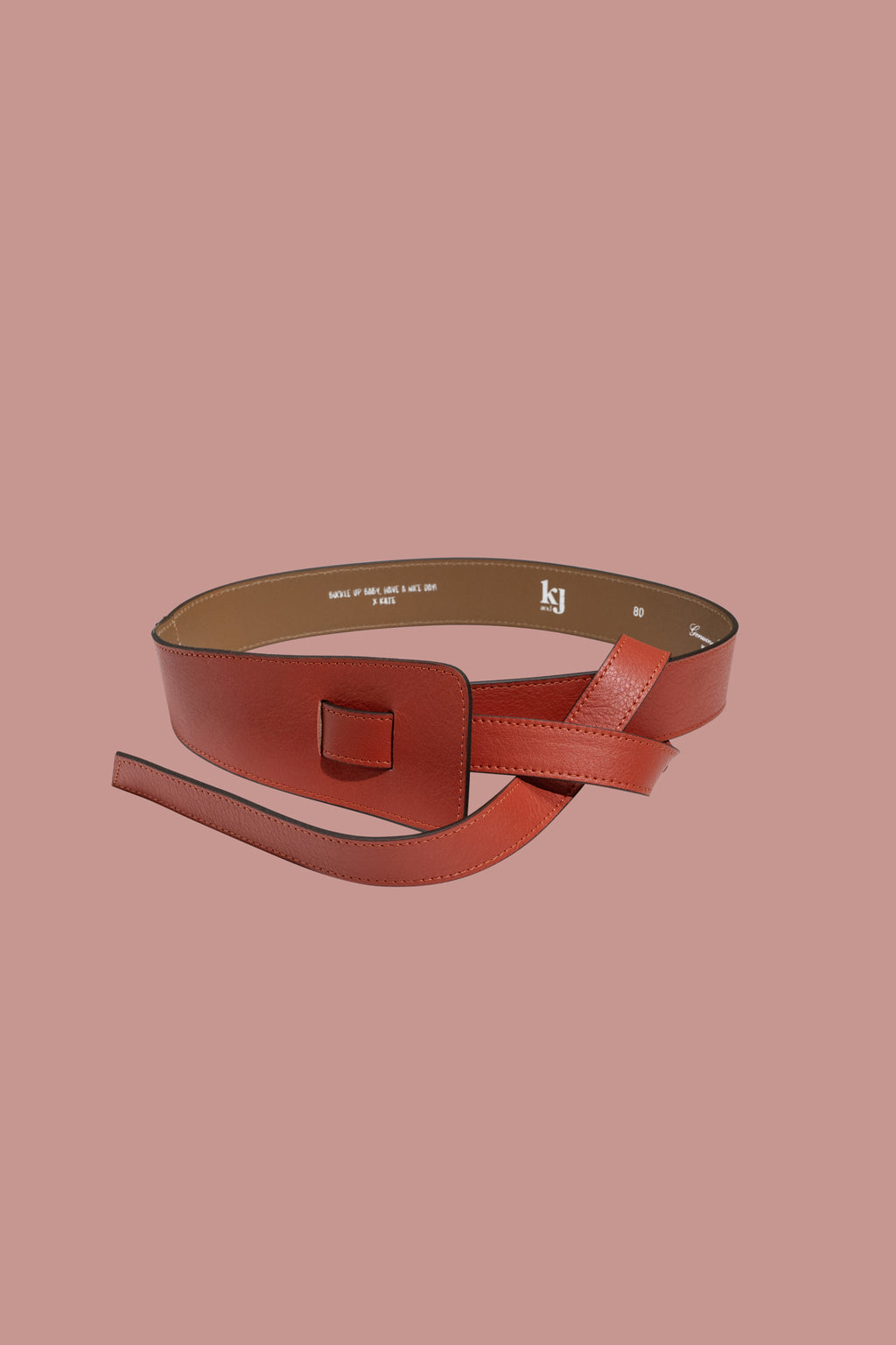 WADE leather belt