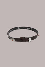 WESTON leren riem met studs
